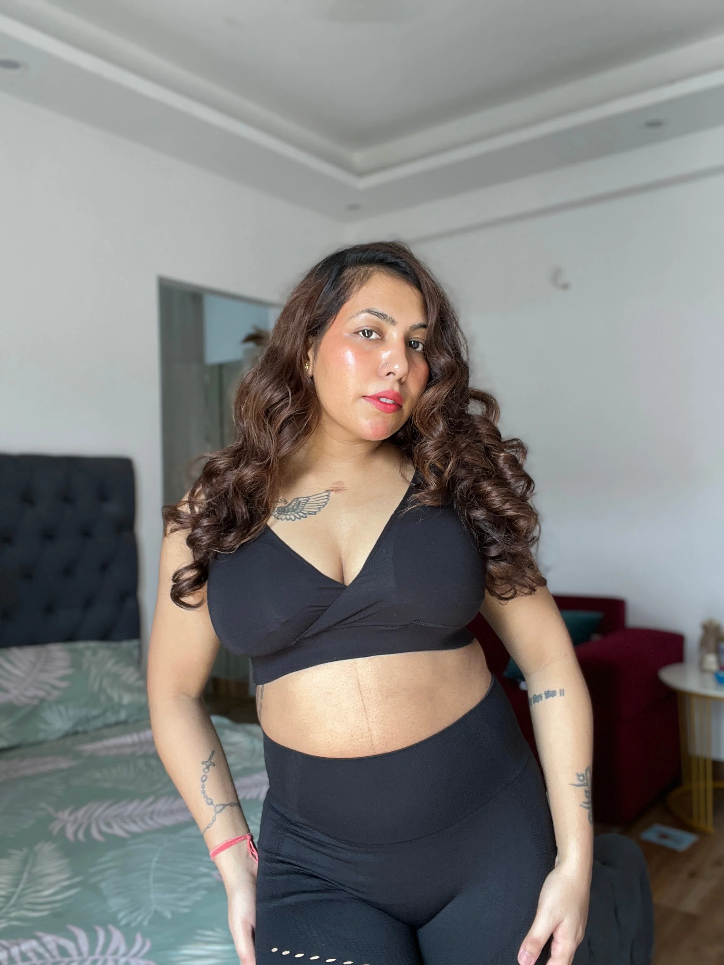 247 (Upgraded) Black Modal Padded Maternity Feeding Bra - Image 15