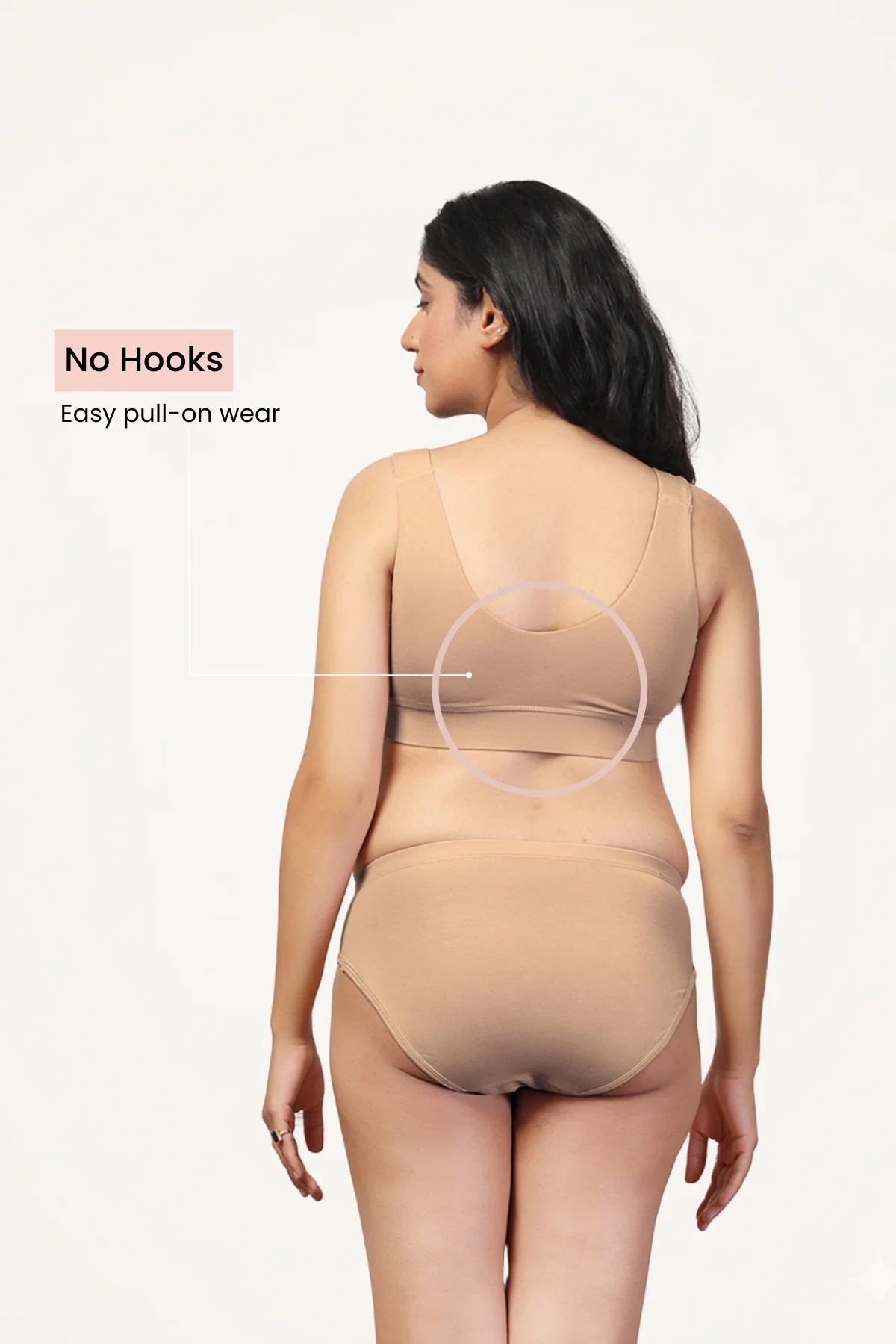 247 (Upgraded) Dark Skin Modal Padded Maternity Feeding Bra - Image 4