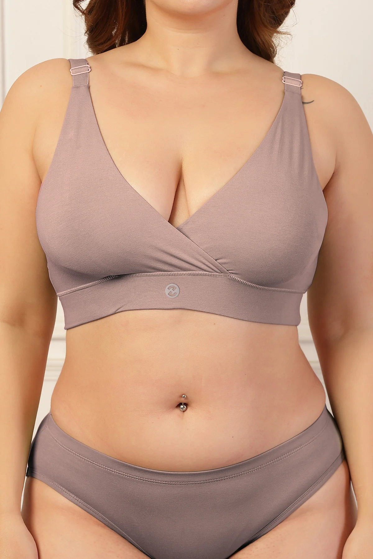 247 Extra Support Cotton Feeding Bra with Adjuster - Dark Skin - Image 10