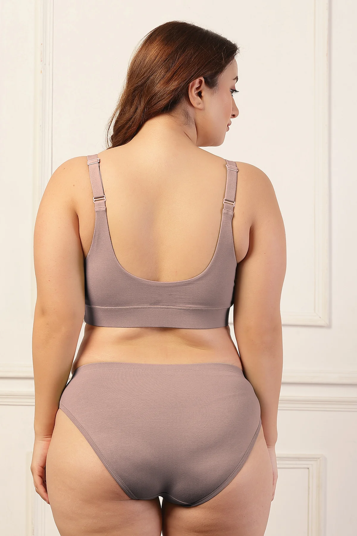 247 Extra Support Cotton Feeding Bra with Adjuster - Dark Skin - Image 8