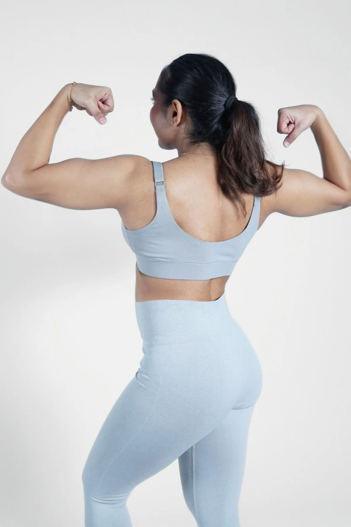 247 Extra Support Cotton Feeding Bra with Adjuster - Light Grey - Image 14
