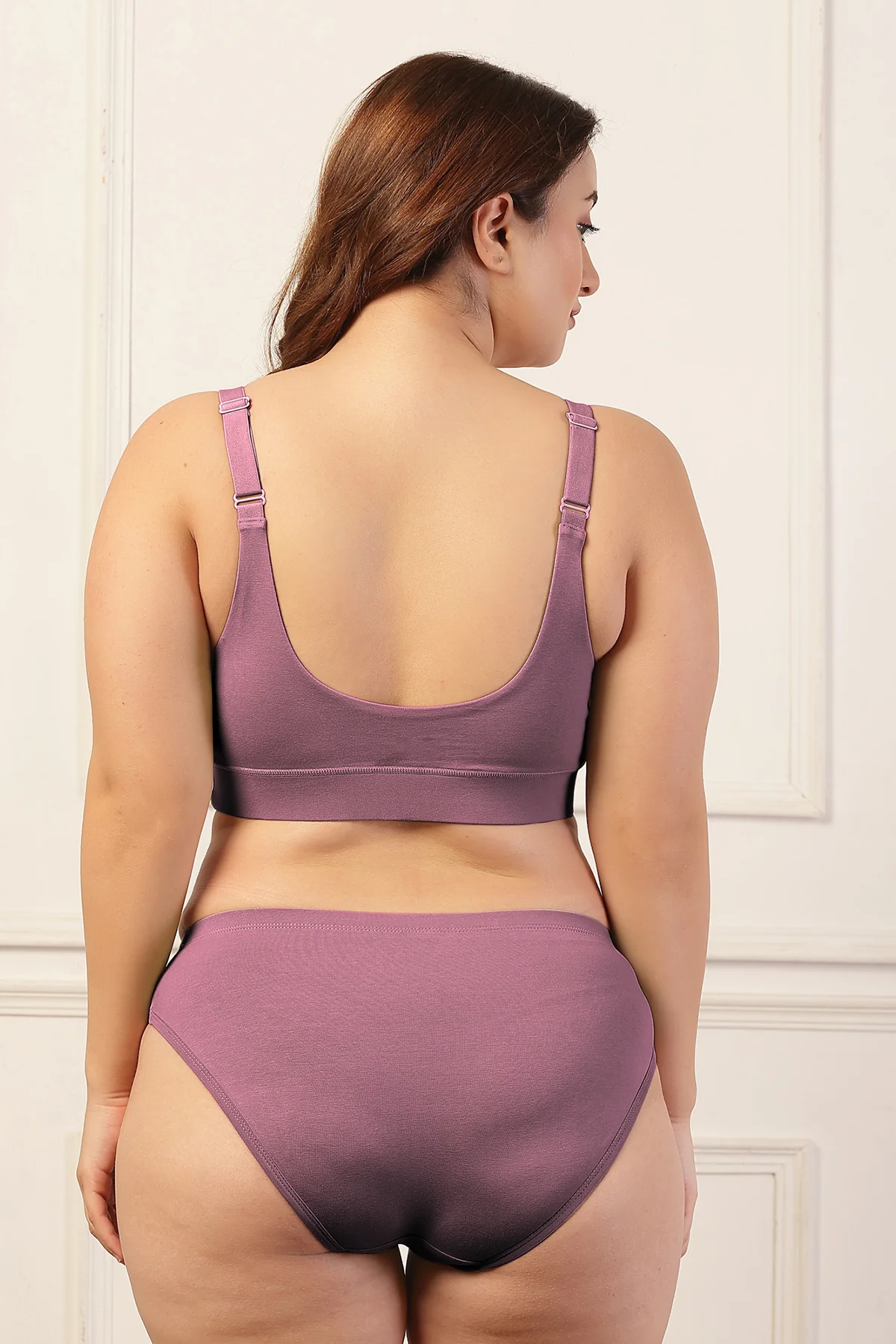 247 Extra Support Cotton Feeding Bra with Adjuster - Lilac - Image 12