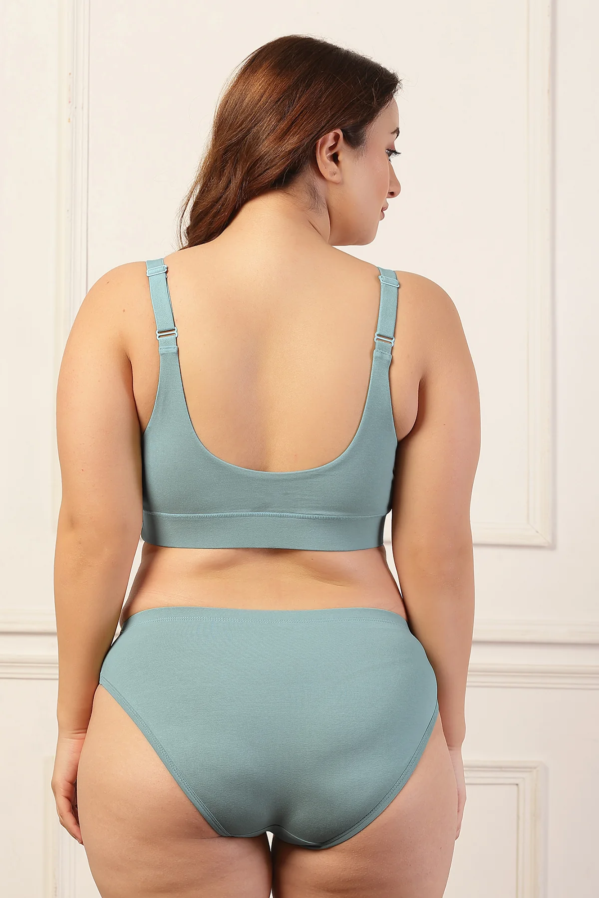 247 Extra Support Cotton Feeding Bra with Adjuster - Mint - Image 11