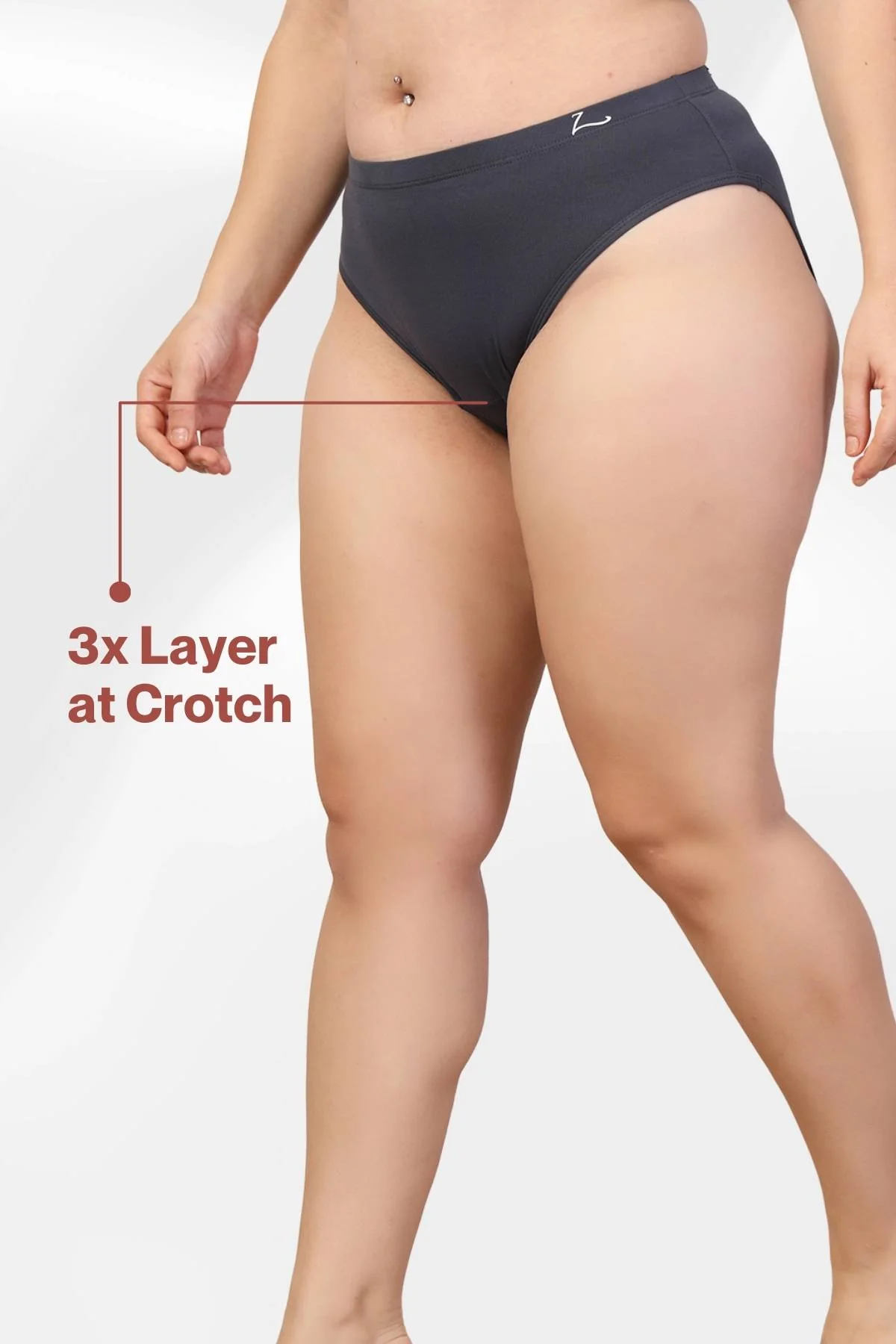 247 Grey Maternity Panty (Pregnancy & Postpartum) - Image 4