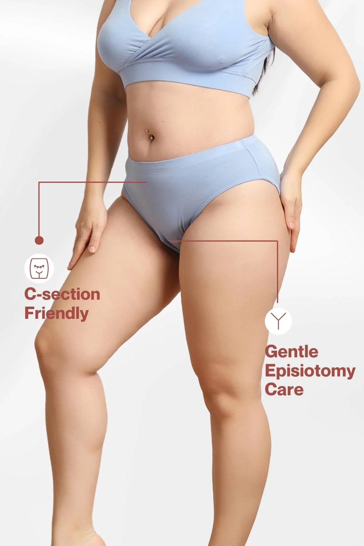 247 Light Blue Maternity Panty (Pregnancy & Postpartum) - Image 14