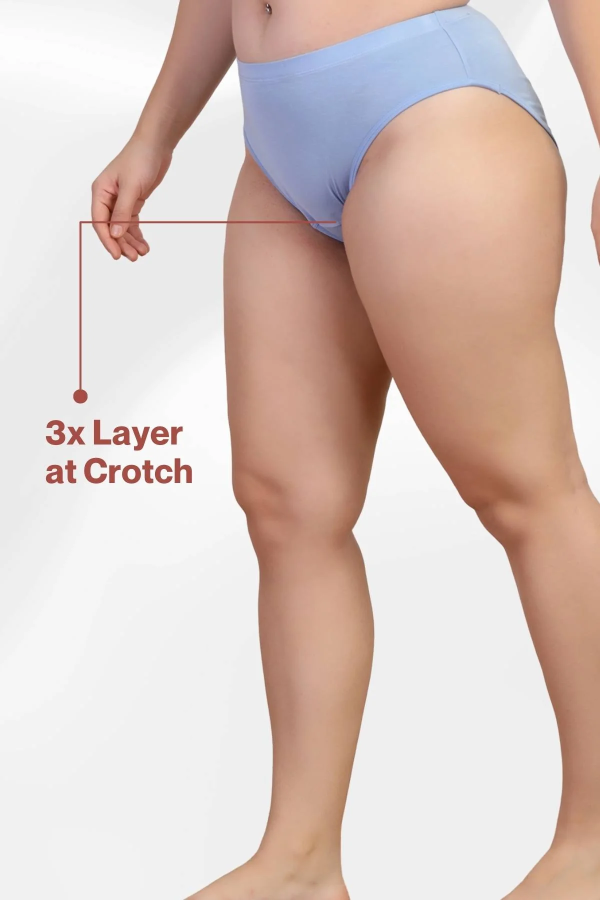 247 Light Blue Maternity Panty (Pregnancy & Postpartum) - Image 3