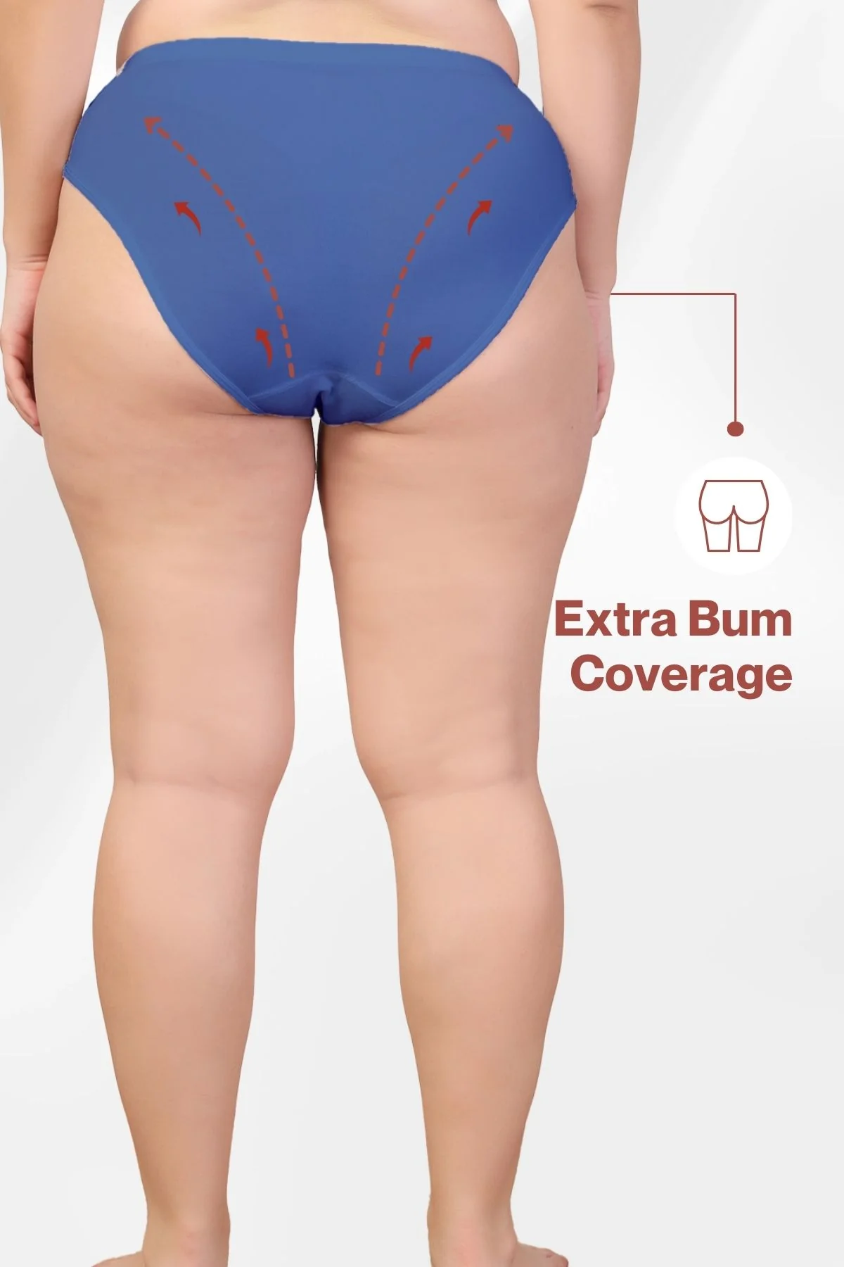 247 Melange Blue Maternity Panty (Pregnancy & Postpartum) - Image 5
