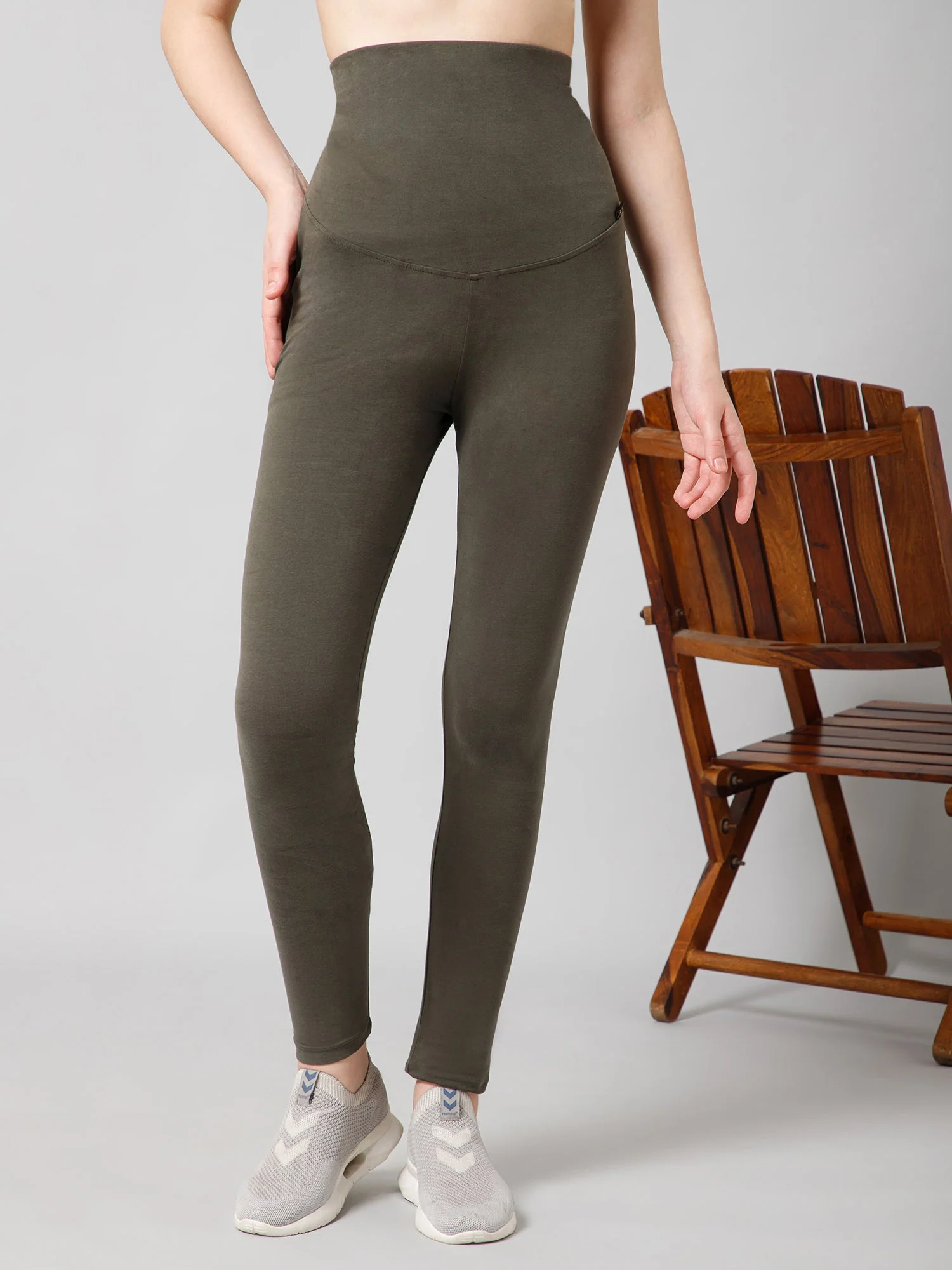247 Zactive™ Avocado High Waisted Maternity Leggings - Image 2