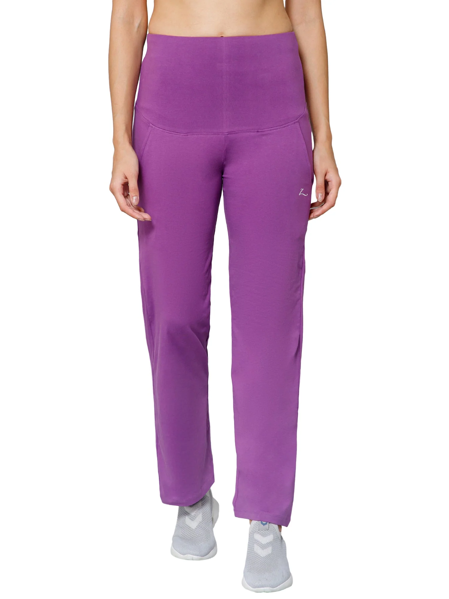247 Zactive™ Purple High Waisted Maternity Pants Trousers WITH POCKETS - Image 11