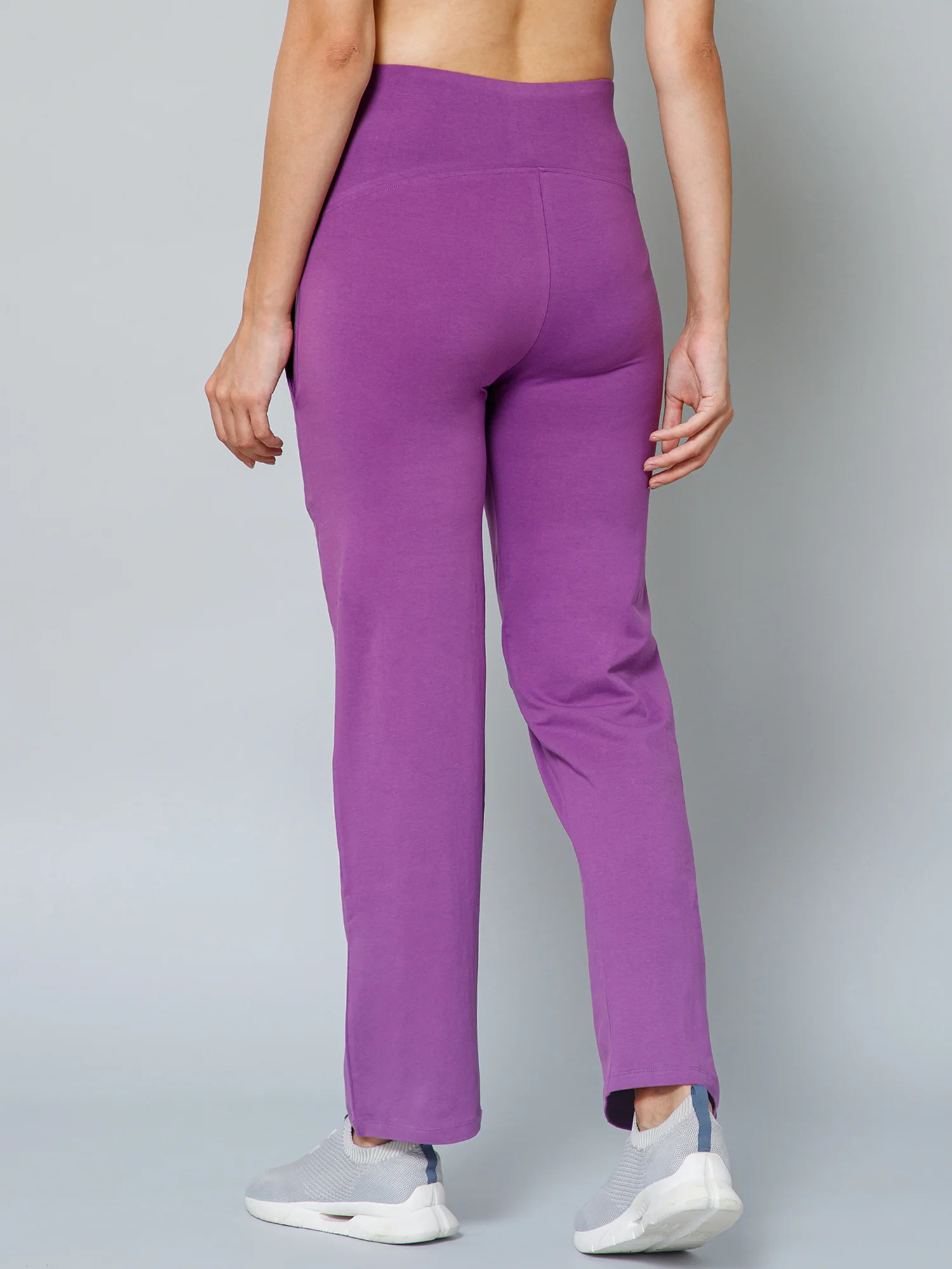 247 Zactive™ Purple High Waisted Maternity Pants Trousers WITH POCKETS - Image 3