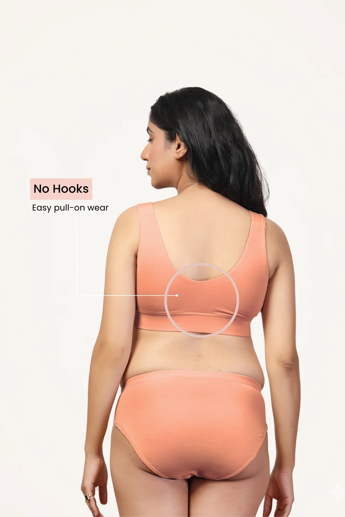 247 (Upgraded) Coral Modal Padded Maternity Feeding Bra - Image 3