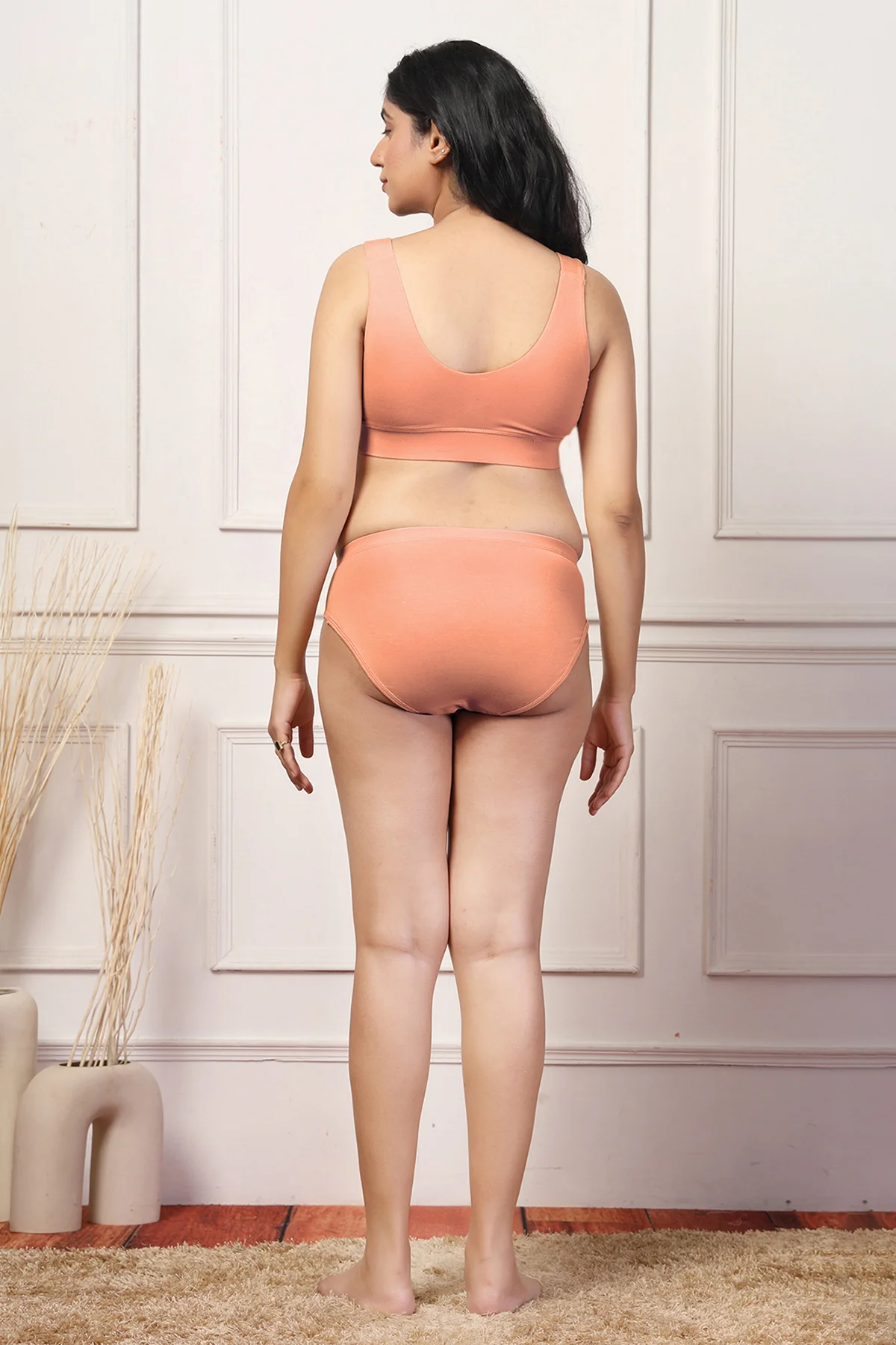 247 (Upgraded) Coral Modal Padded Maternity Feeding Bra - Image 9