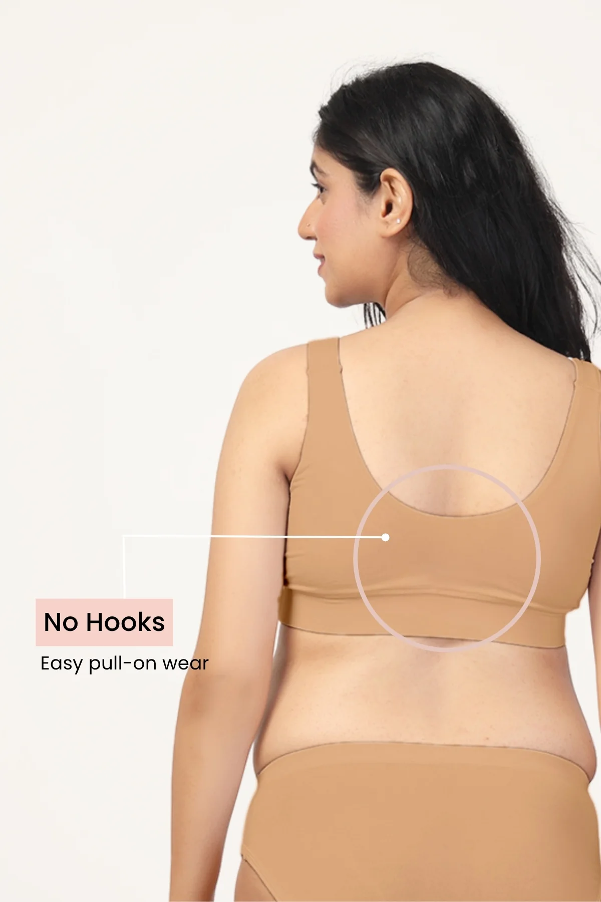 247 (Upgraded) Skin Color Modal Padded Maternity Feeding Bra - Image 3