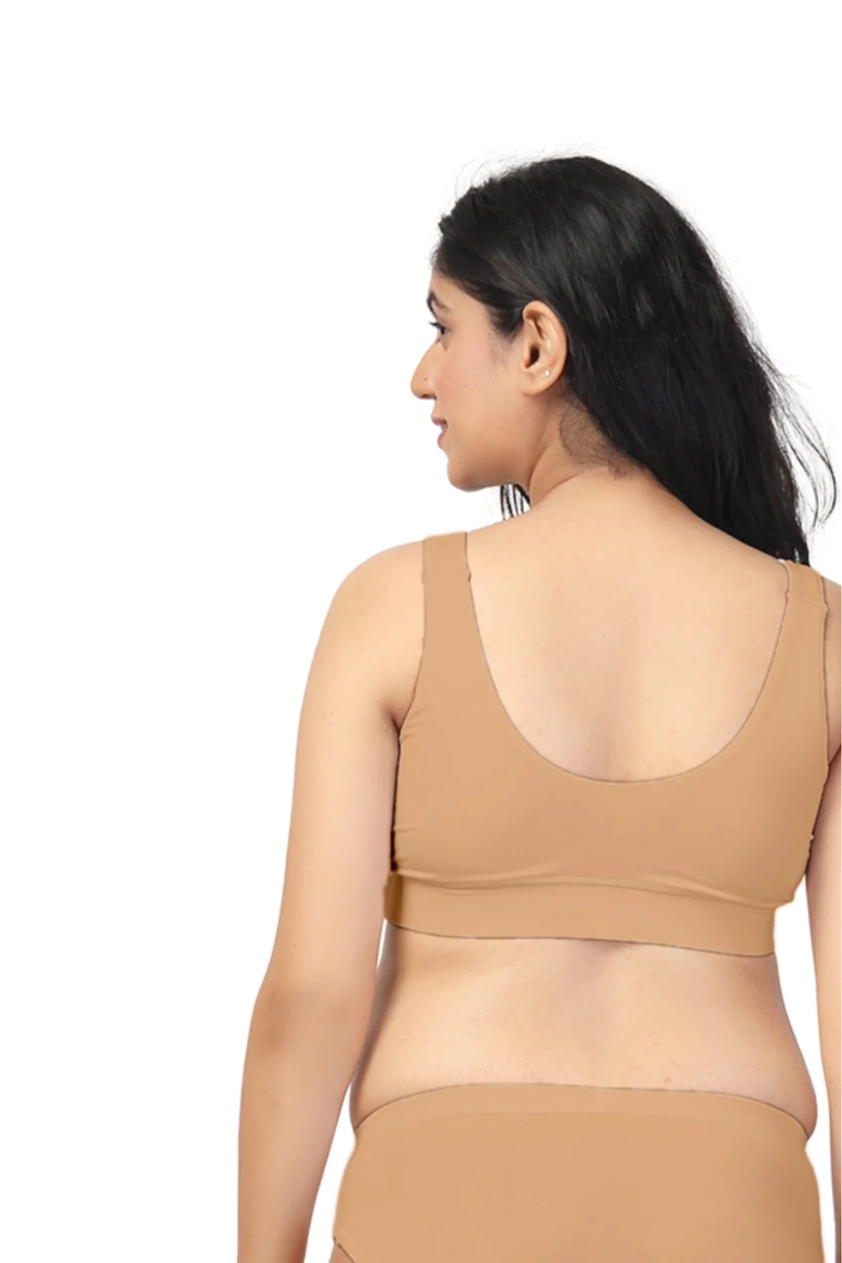 247 (Upgraded) Skin Color Modal Padded Maternity Feeding Bra - Image 5