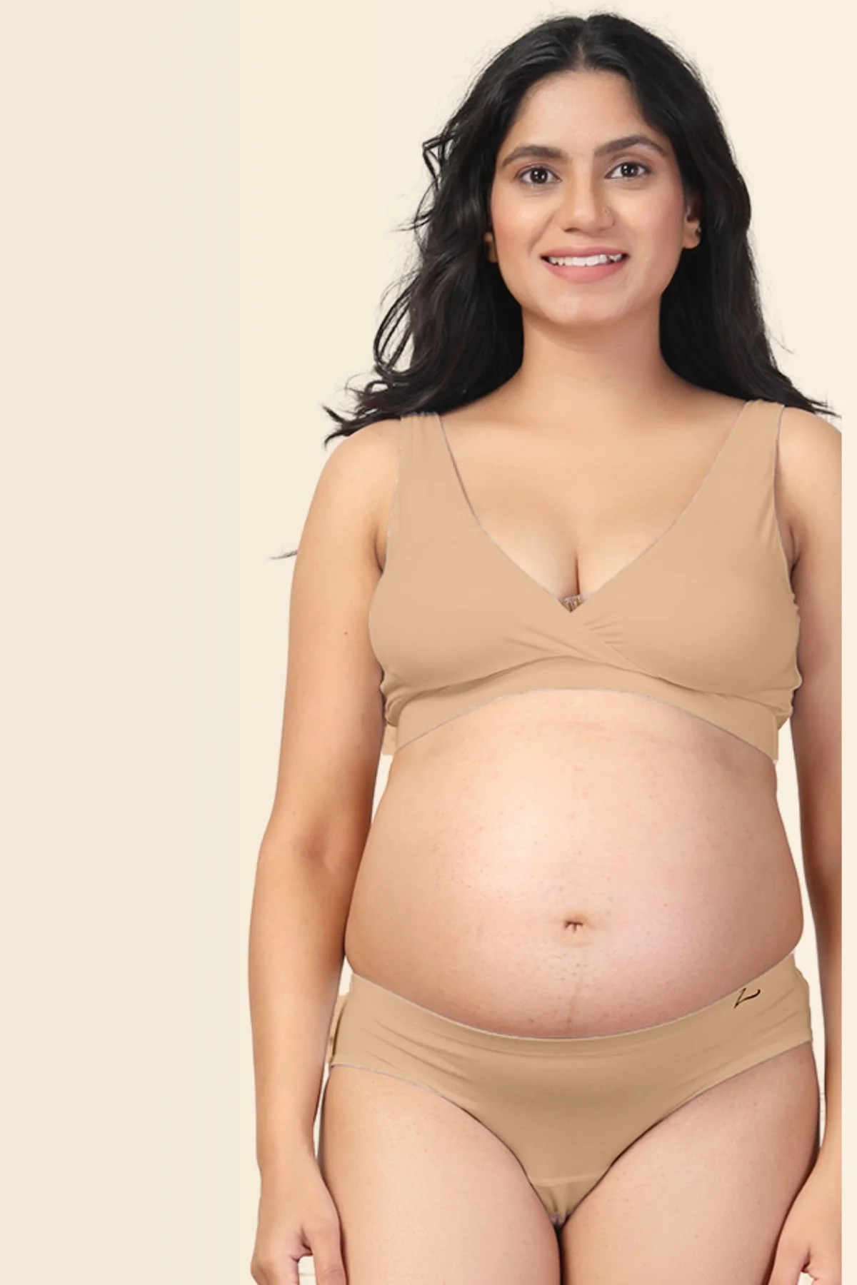 247 (Upgraded) Skin Color Modal Padded Maternity Feeding Bra - Image 7