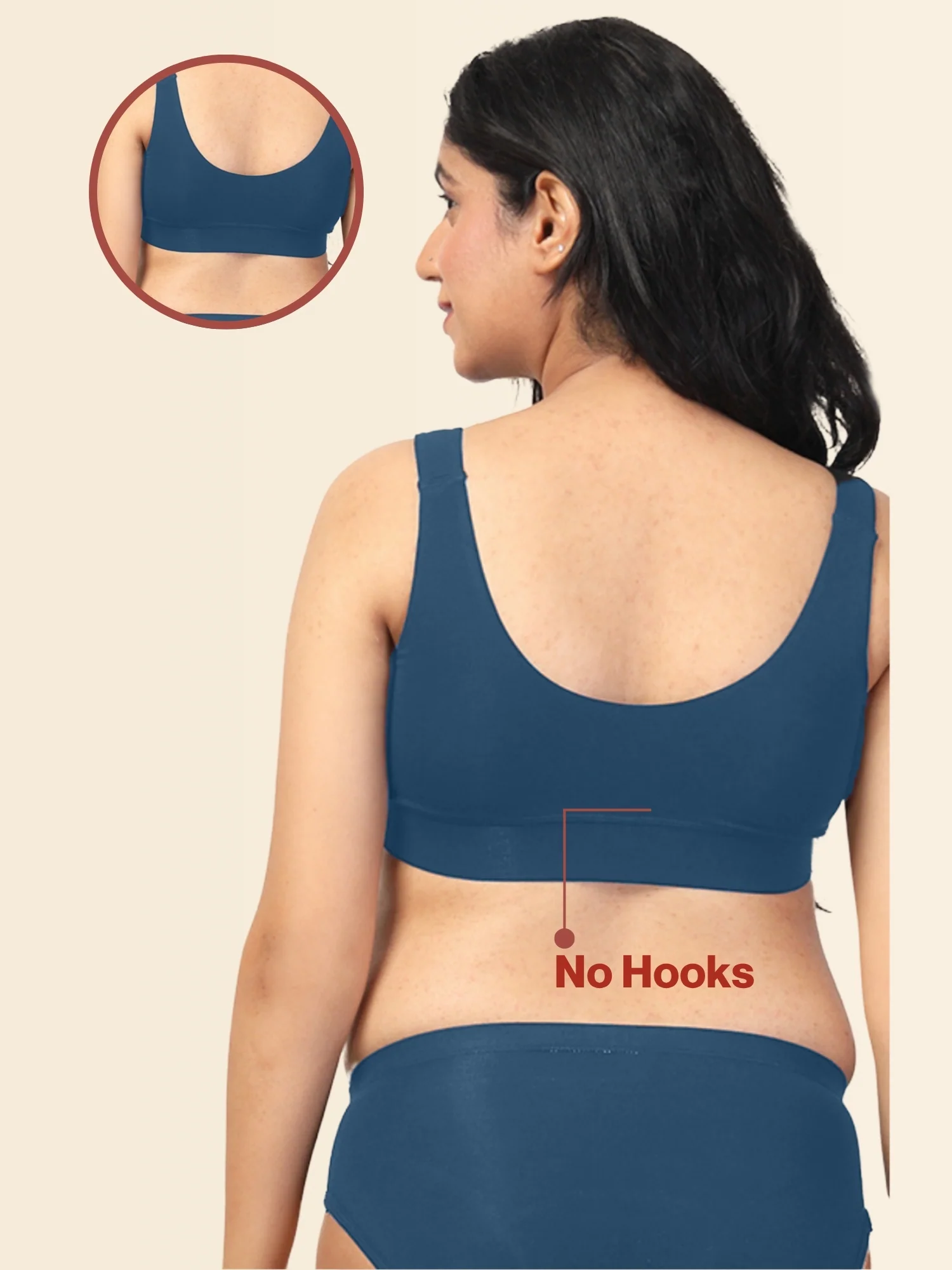 247 (Upgraded) Teal Modal Padded Maternity Feeding Bra - Image 5