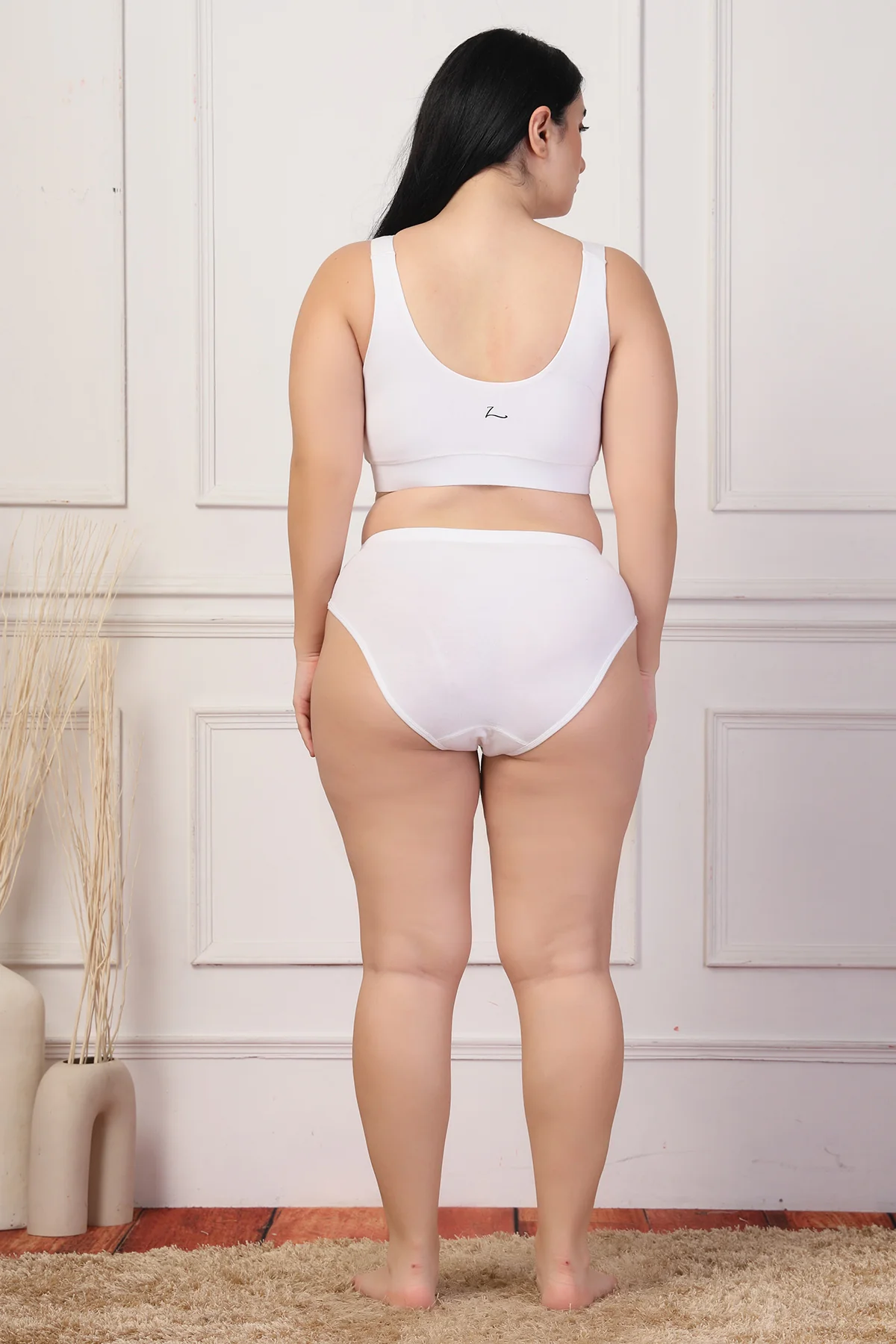 247 White Padded Maternity Feeding Bra and Panty Set - Image 14