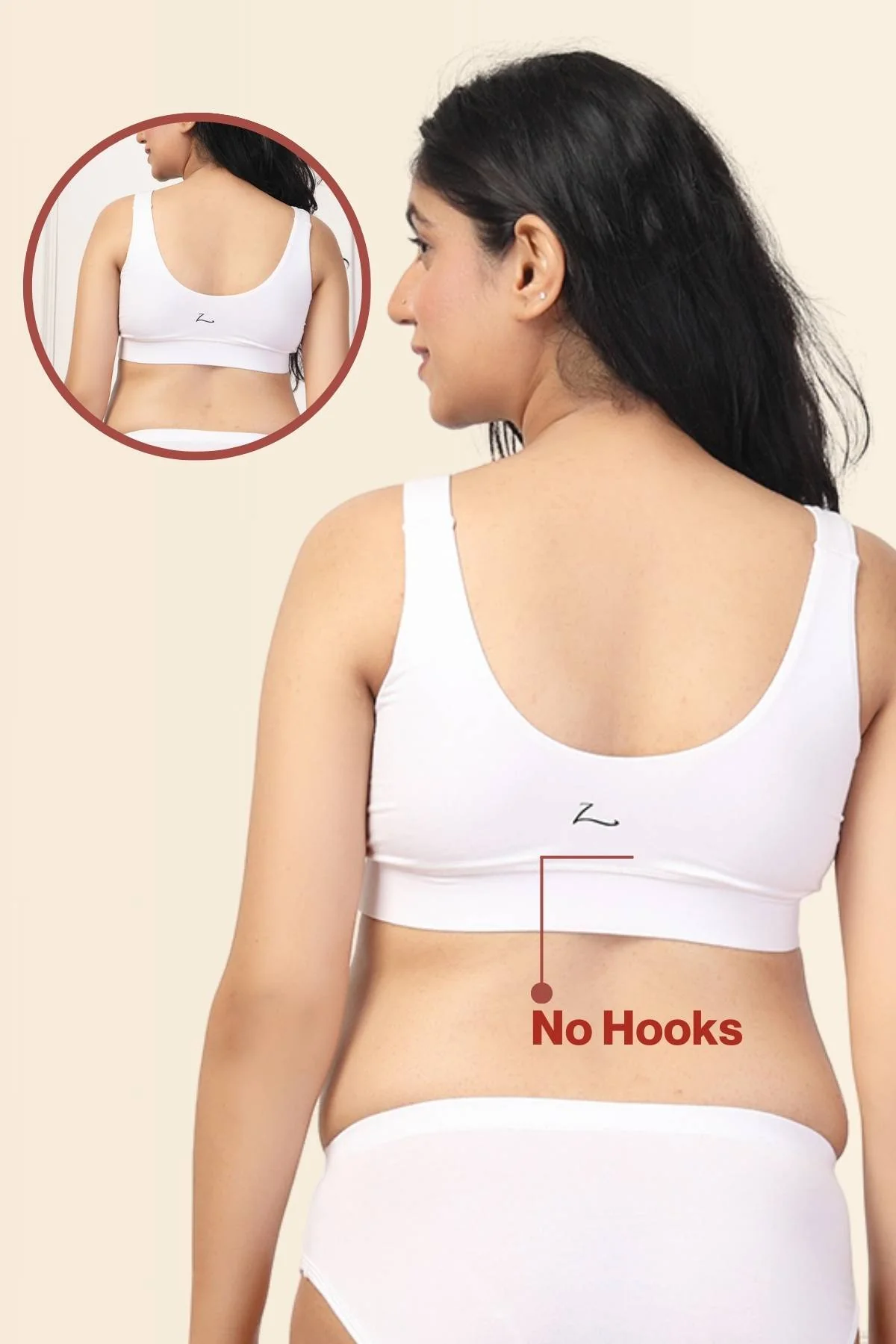247 White Padded Maternity Feeding Bra and Panty Set - Image 9