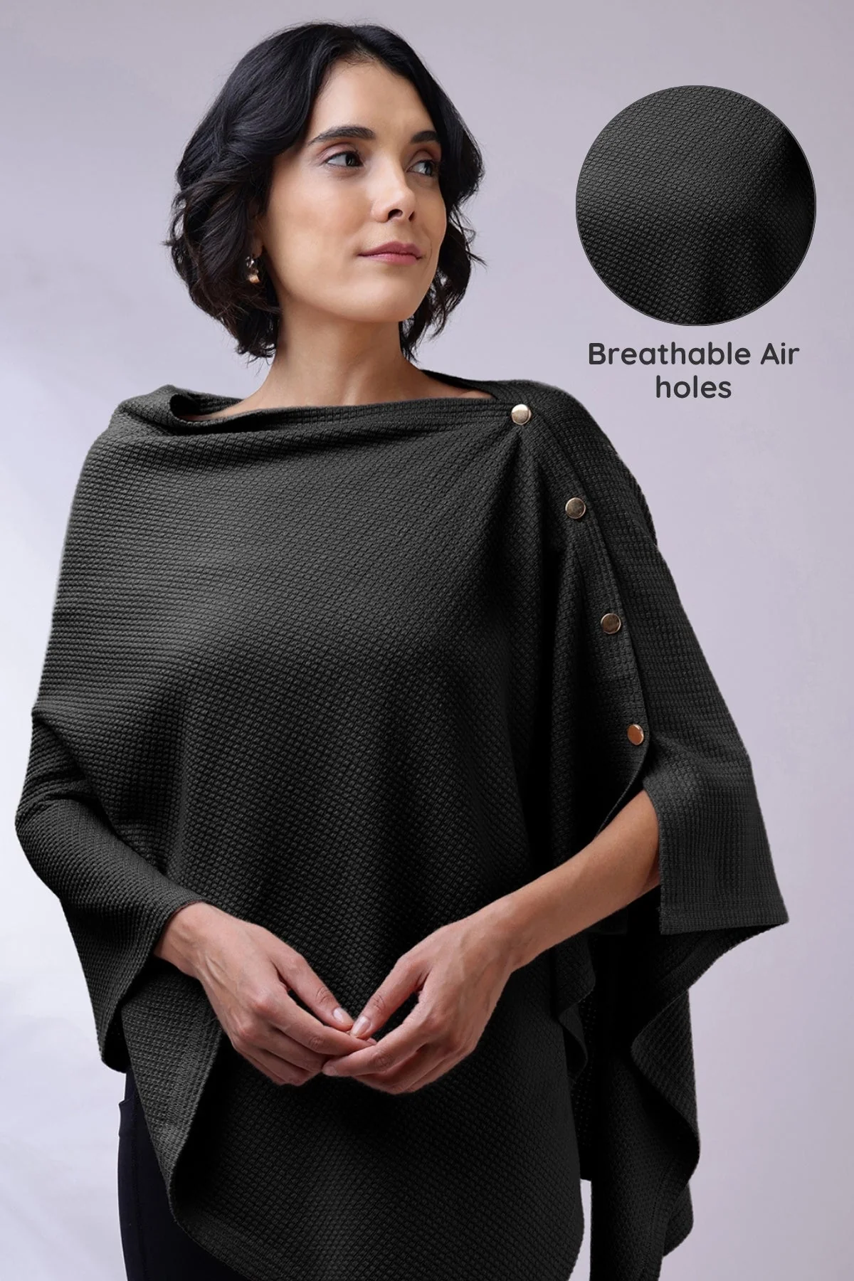 Amara Nursing Cover - Black - Image 18