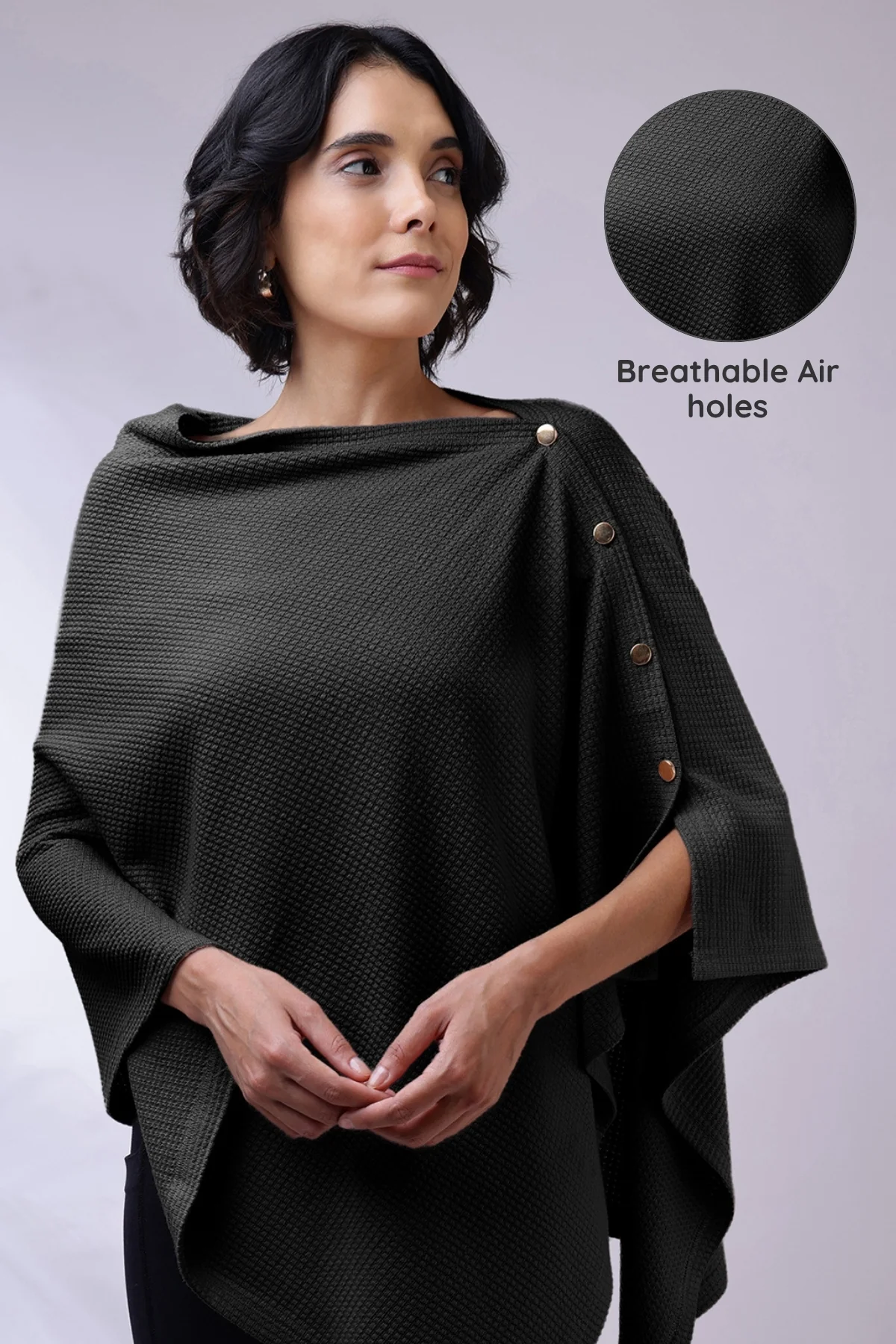 Amara Nursing Cover - Black - Image 6
