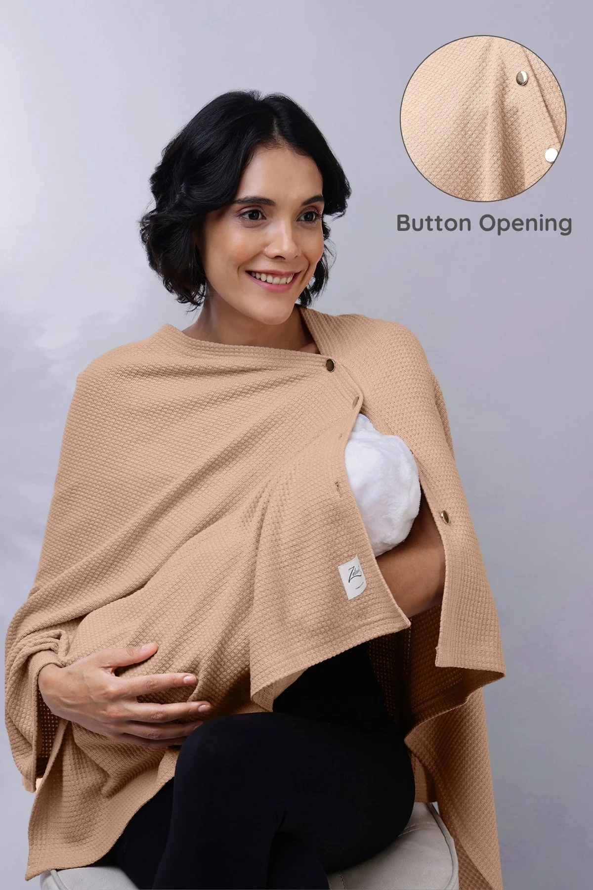 Amara Nursing Cover - Champagne - Image 15