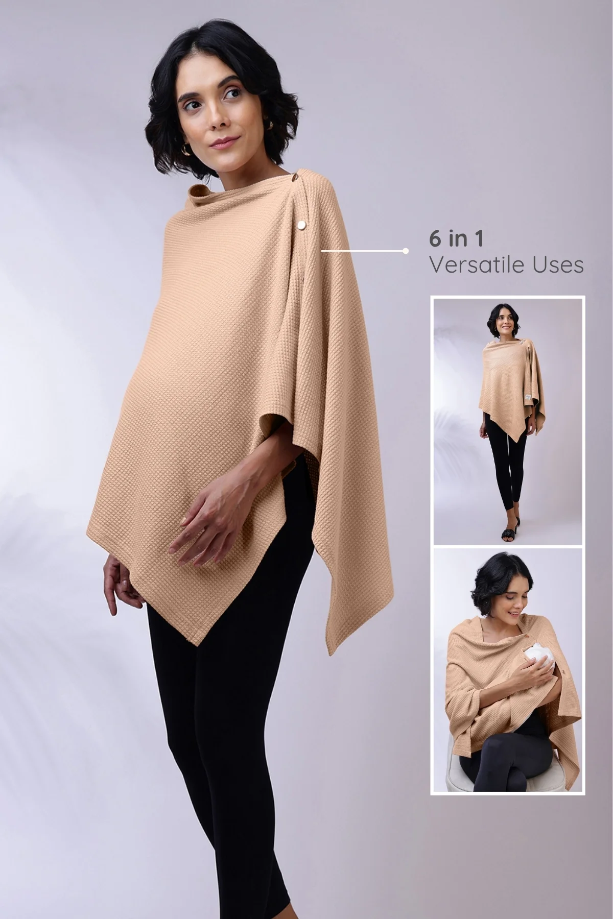 Amara Nursing Cover - Champagne - Image 5