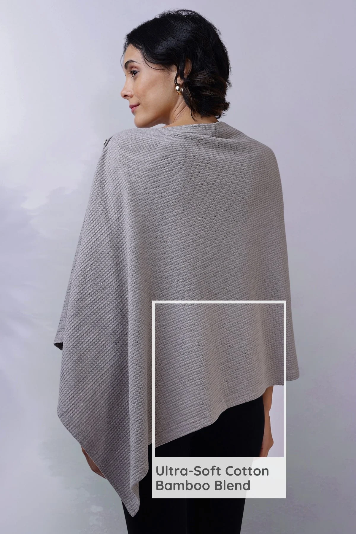 Amara Nursing Cover - Grey - Image 16