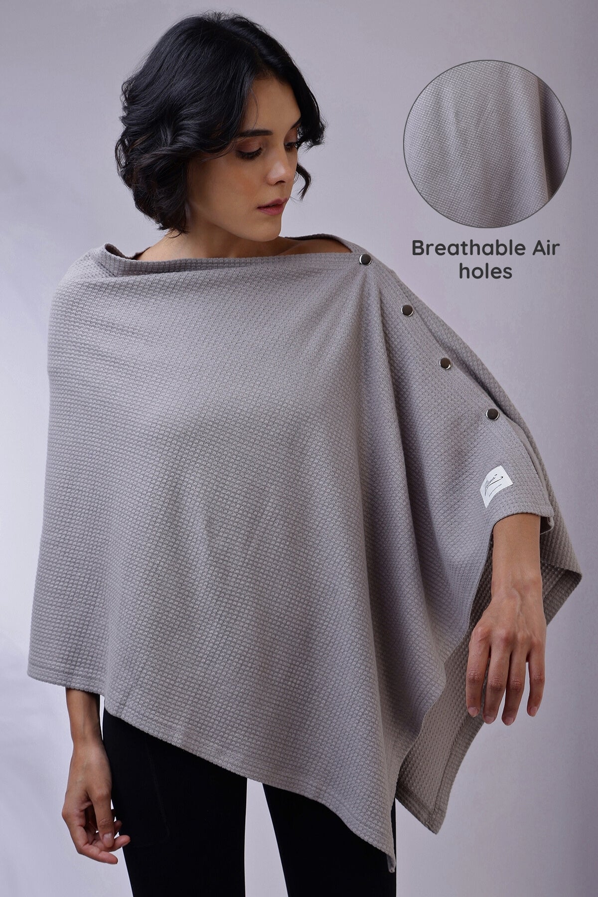Amara Nursing Cover - Grey - Image 18
