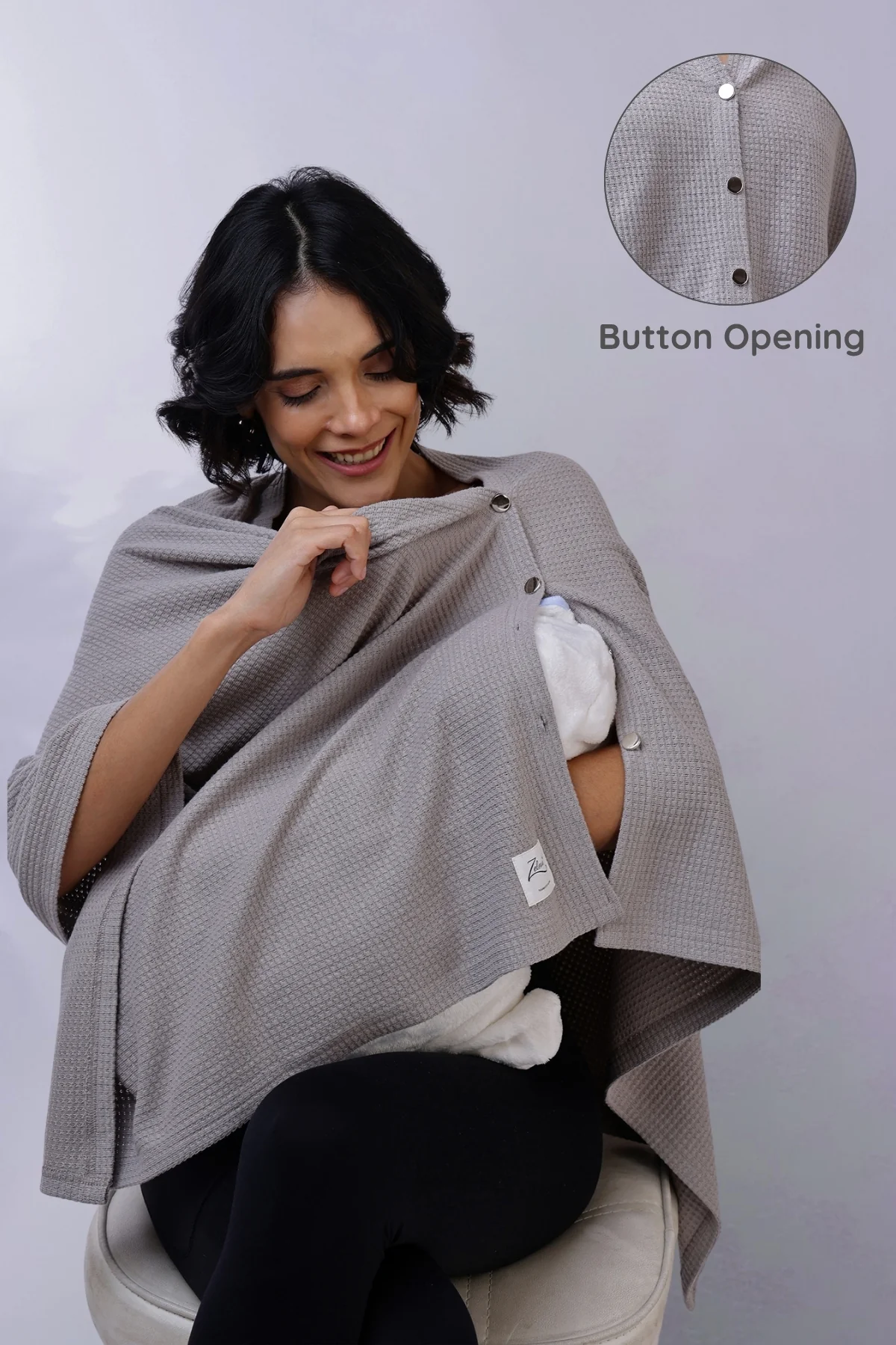 Amara Nursing Cover - Grey - Image 2