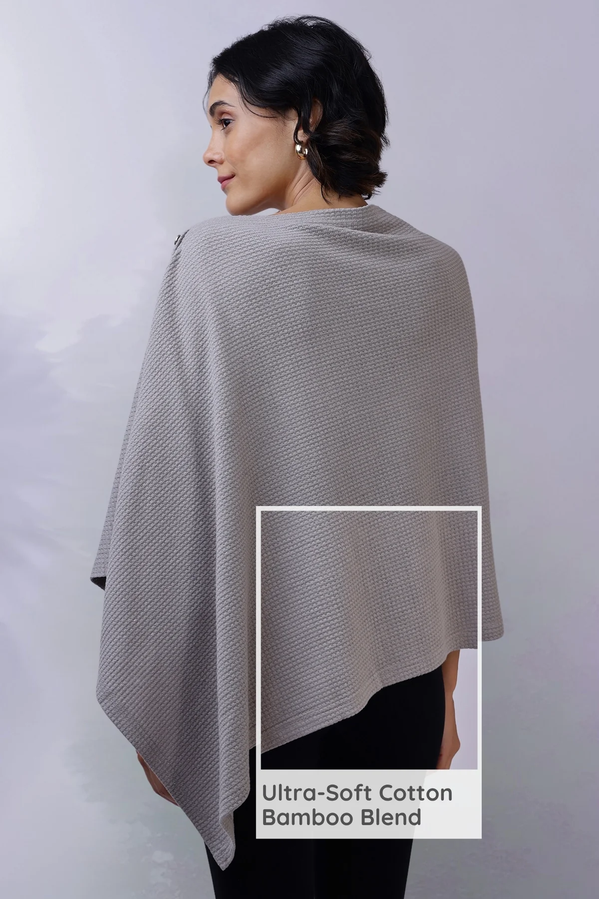 Amara Nursing Cover - Grey - Image 4