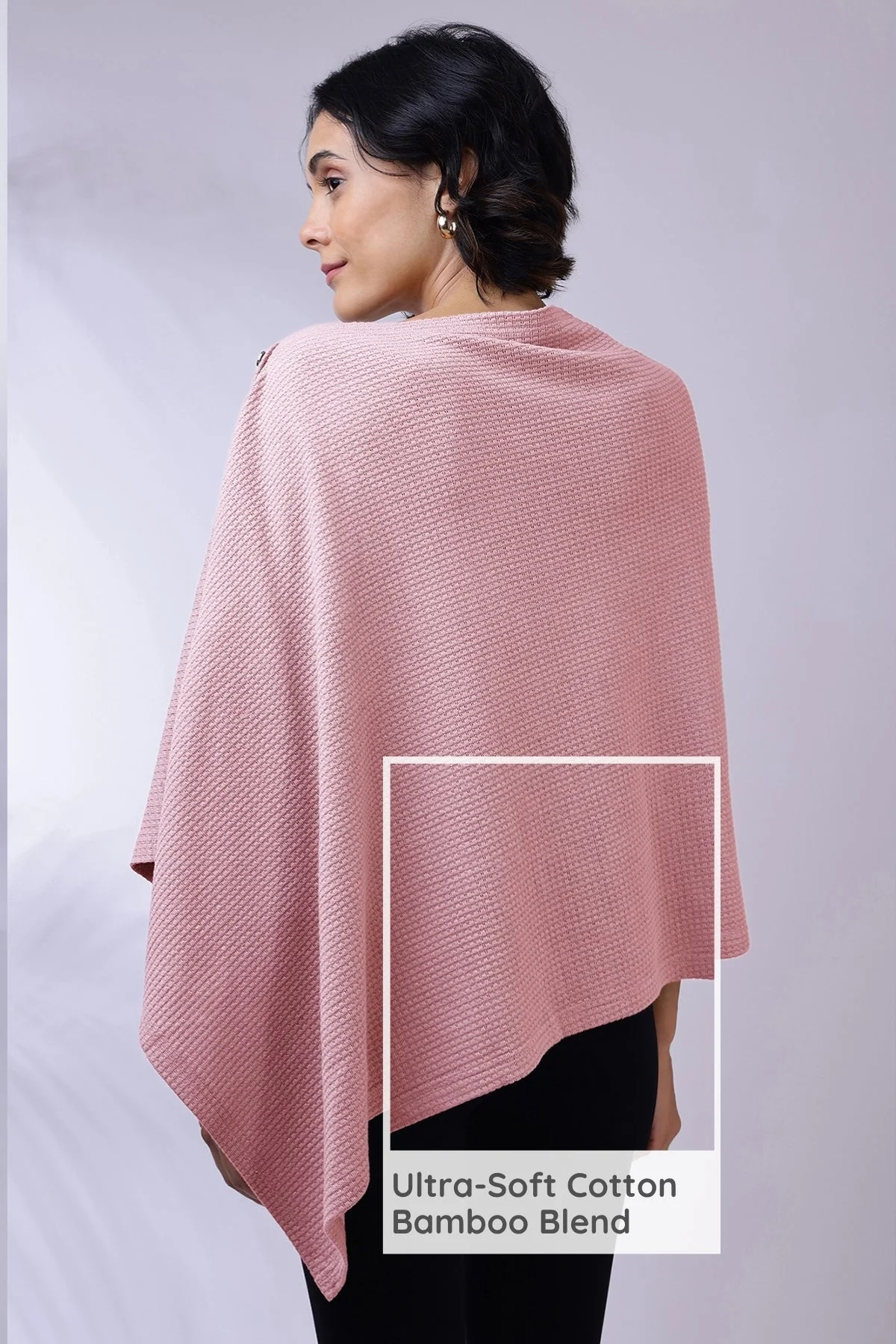 Amara Nursing Cover - Light Pink - Image 15