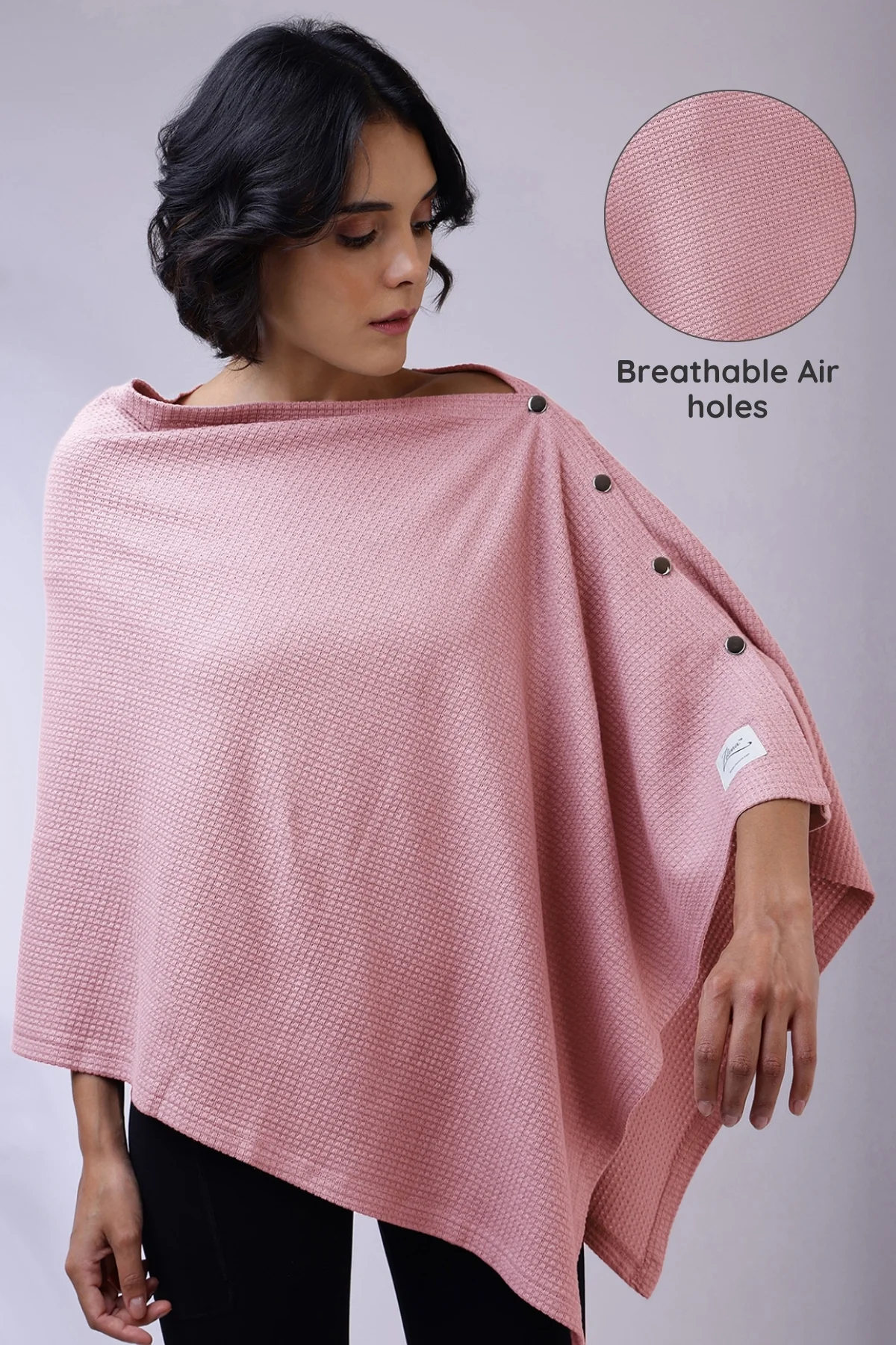 Amara Nursing Cover - Light Pink - Image 4