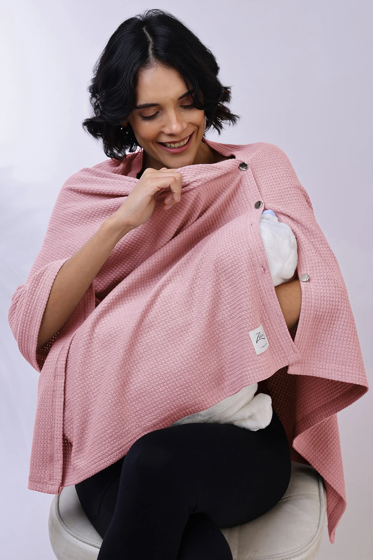 Amara Nursing Cover - Light Pink - Image 7