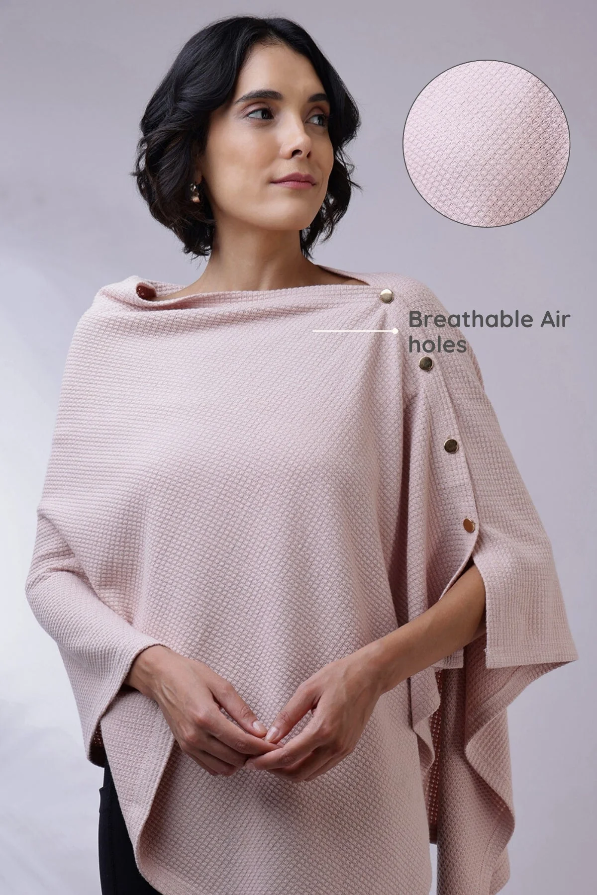 Amara Nursing Cover - Blush Pink - Image 18