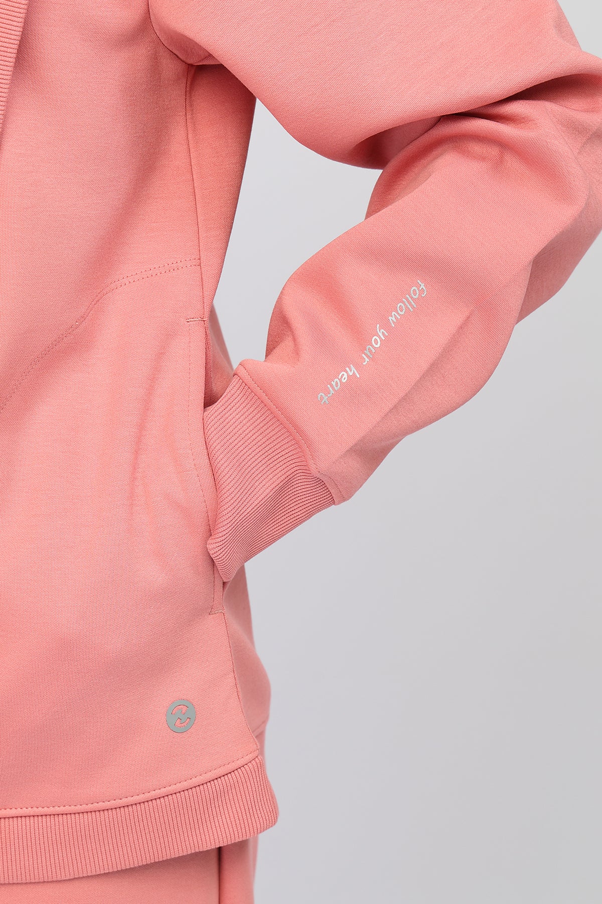 Anaya Maternity zipless Feeding Hoodie - Pink - Image 4