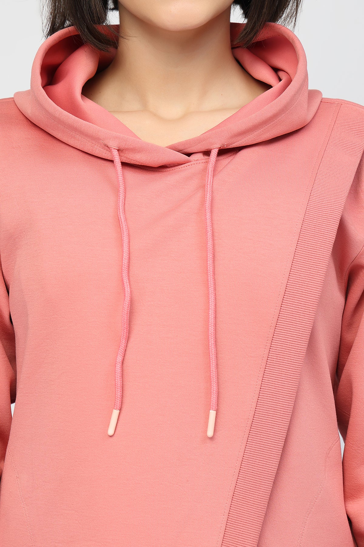 Anaya Maternity zipless Feeding Hoodie - Pink - Image 7