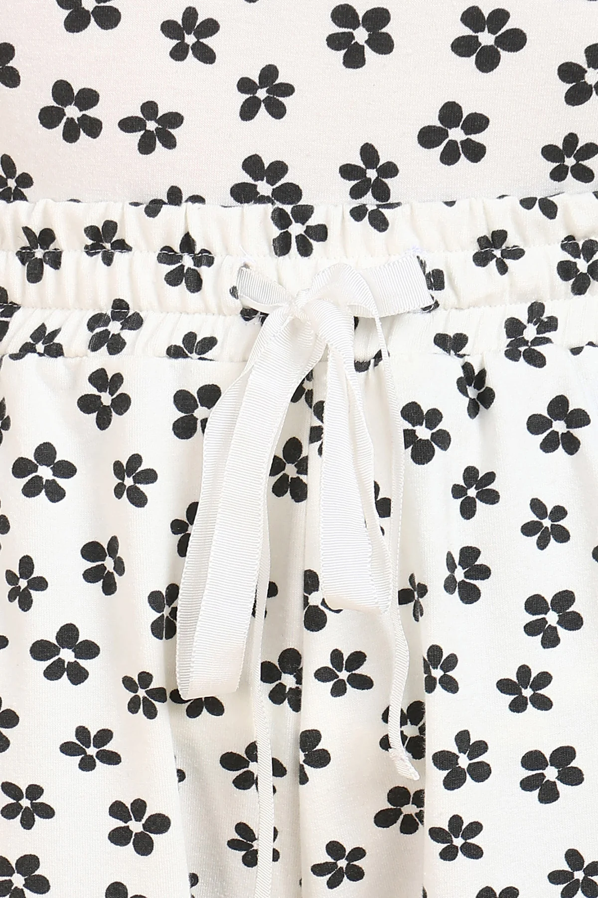 Black Floral 100% Cotton Shorts (Pregnancy & Postpartum) - Image 5