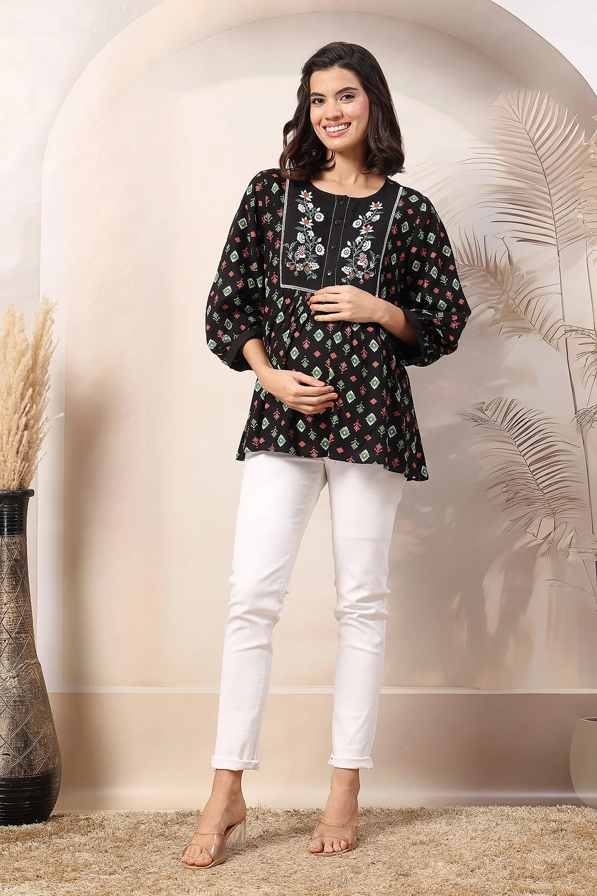 Bloom and Ease Zipless Feeding Maternity Top - Image 10