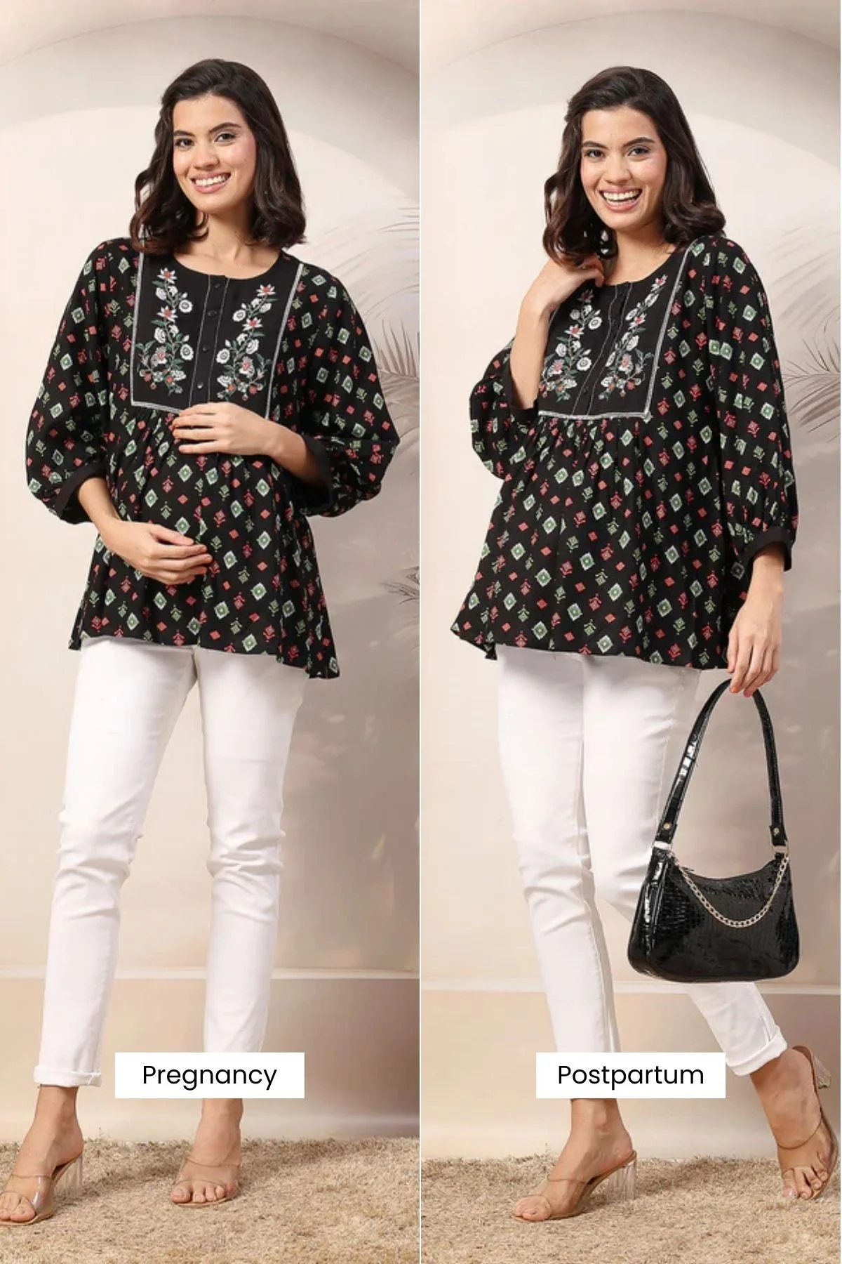 Bloom and Ease Zipless Feeding Maternity Top - Image 12