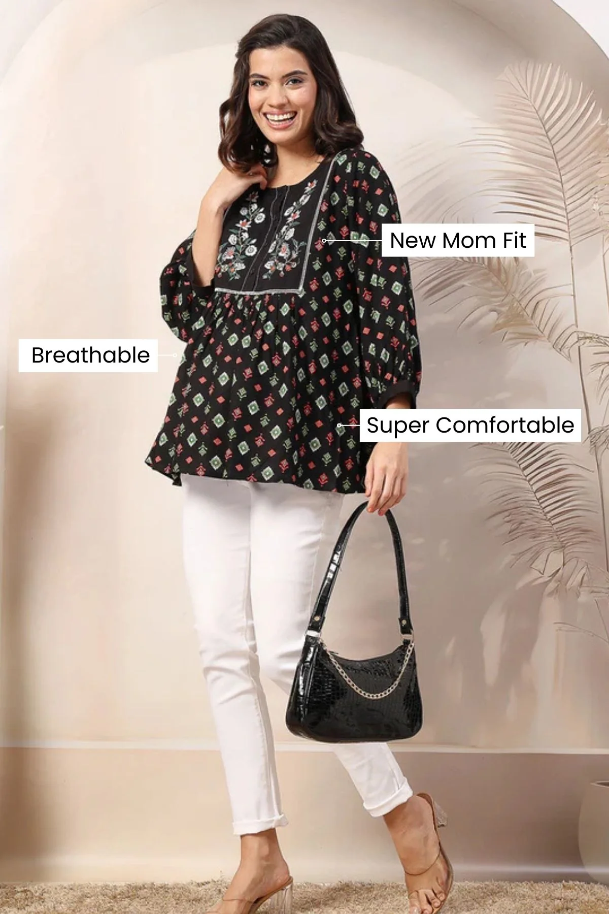 Bloom and Ease Zipless Feeding Maternity Top - Image 4