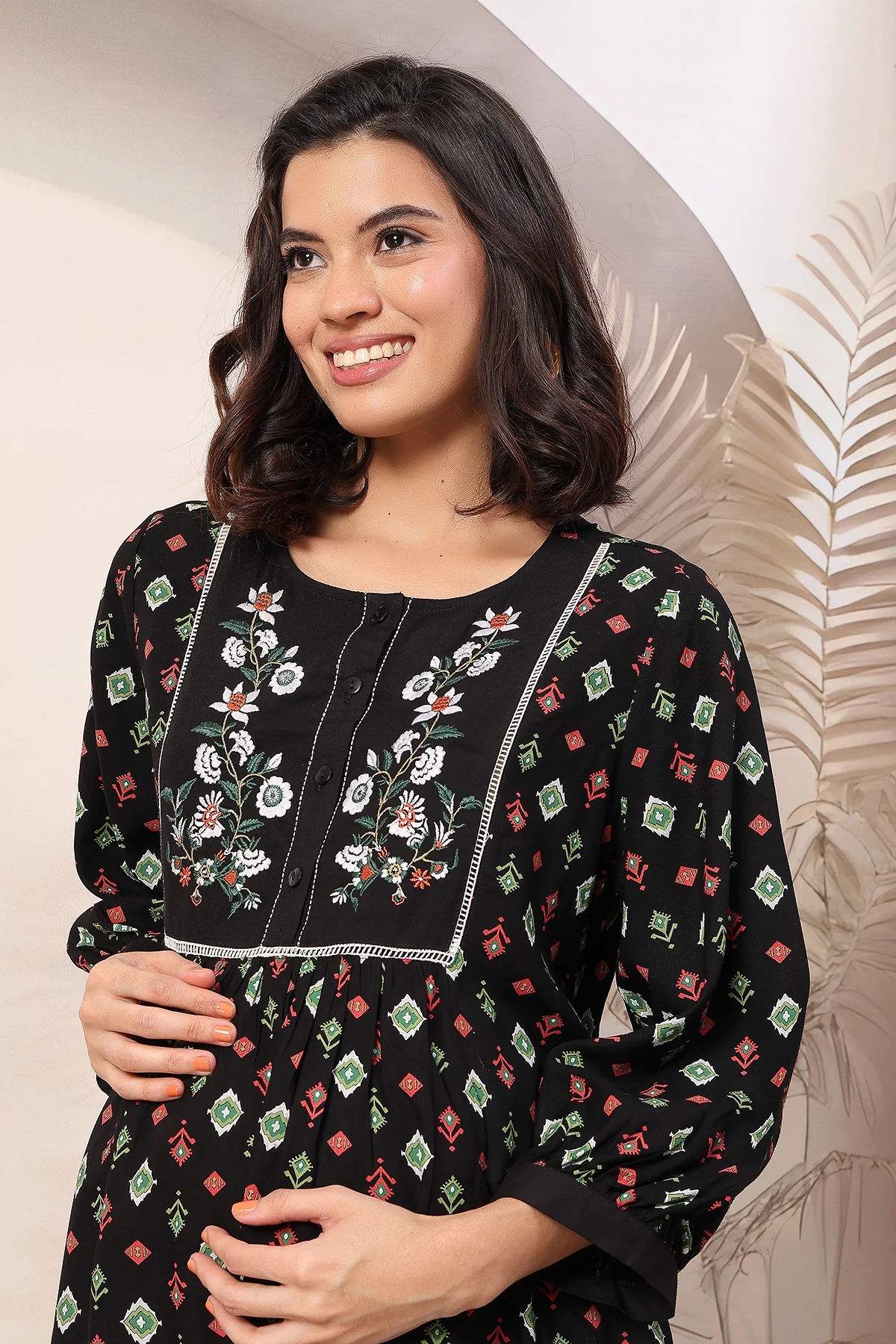 Bloom and Ease Zipless Feeding Maternity Top - Image 5