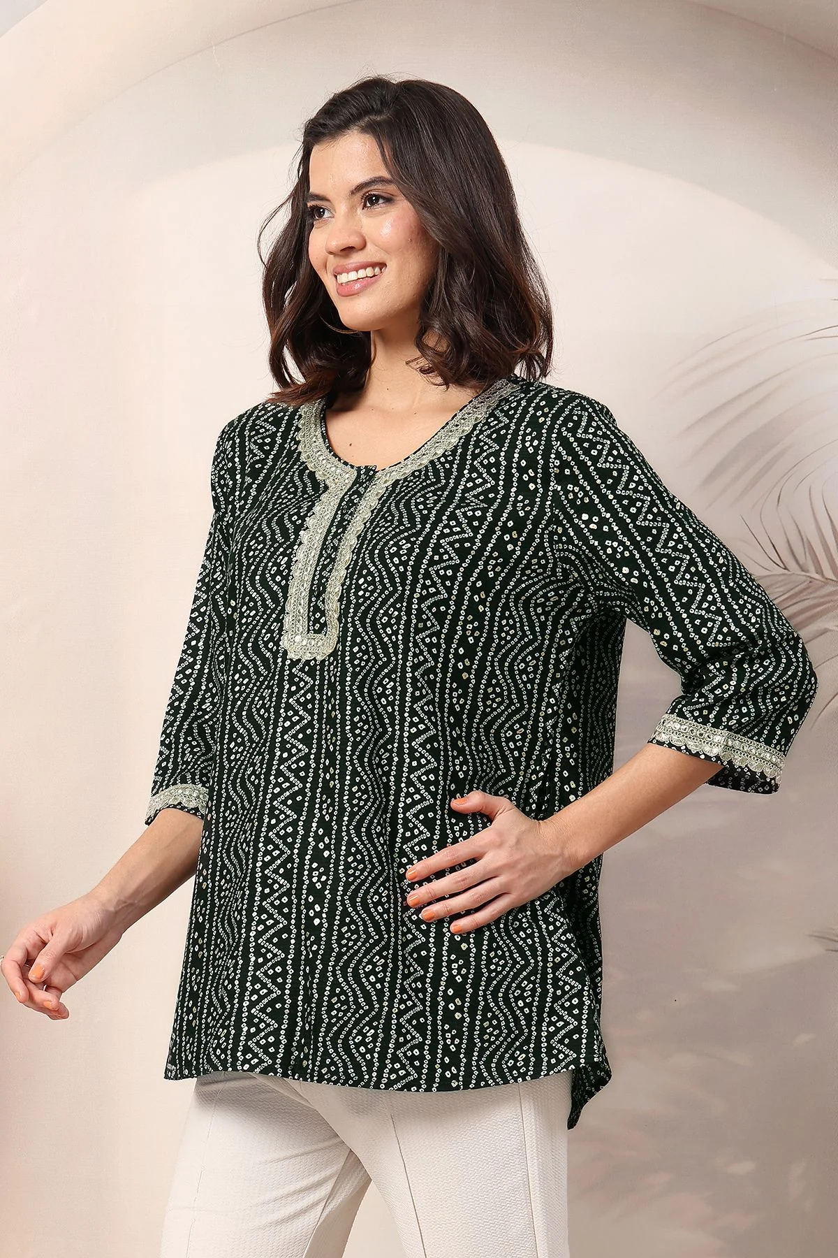 Bottle Green Elegant Essence Zipless Feeding Maternity Top - Image 6