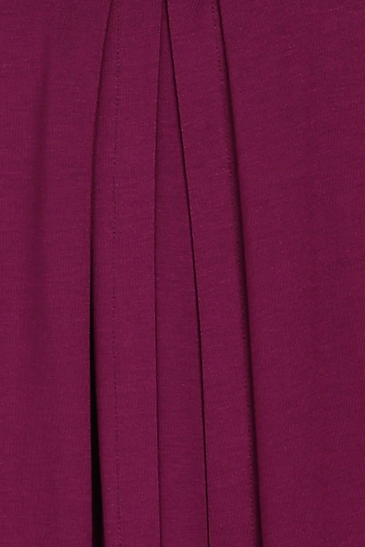 Burgundy Front & Back Pleated Zipless Nursing Top - Image 10