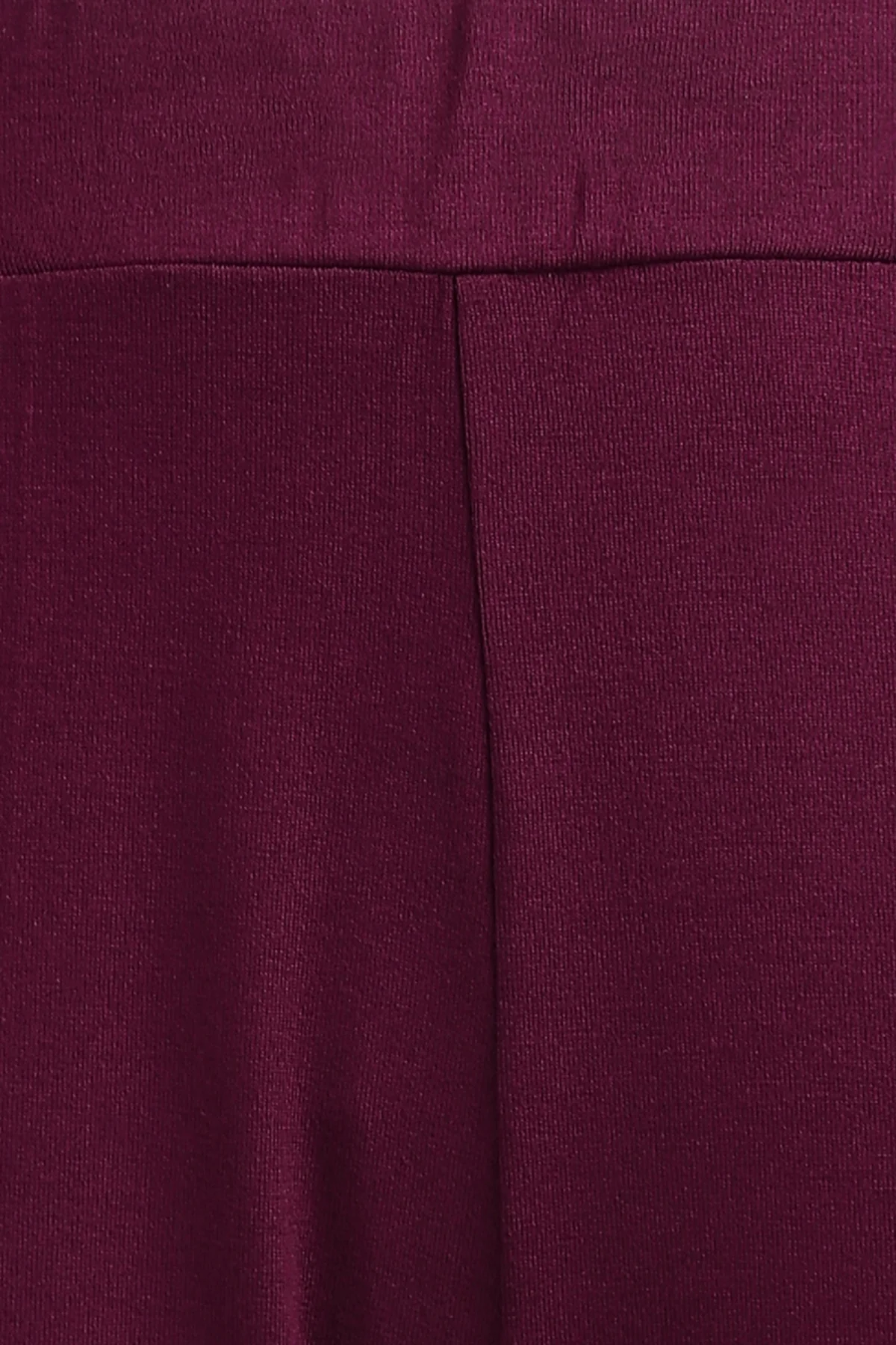 Burgundy High Waist Maternity Palazzo - Image 7