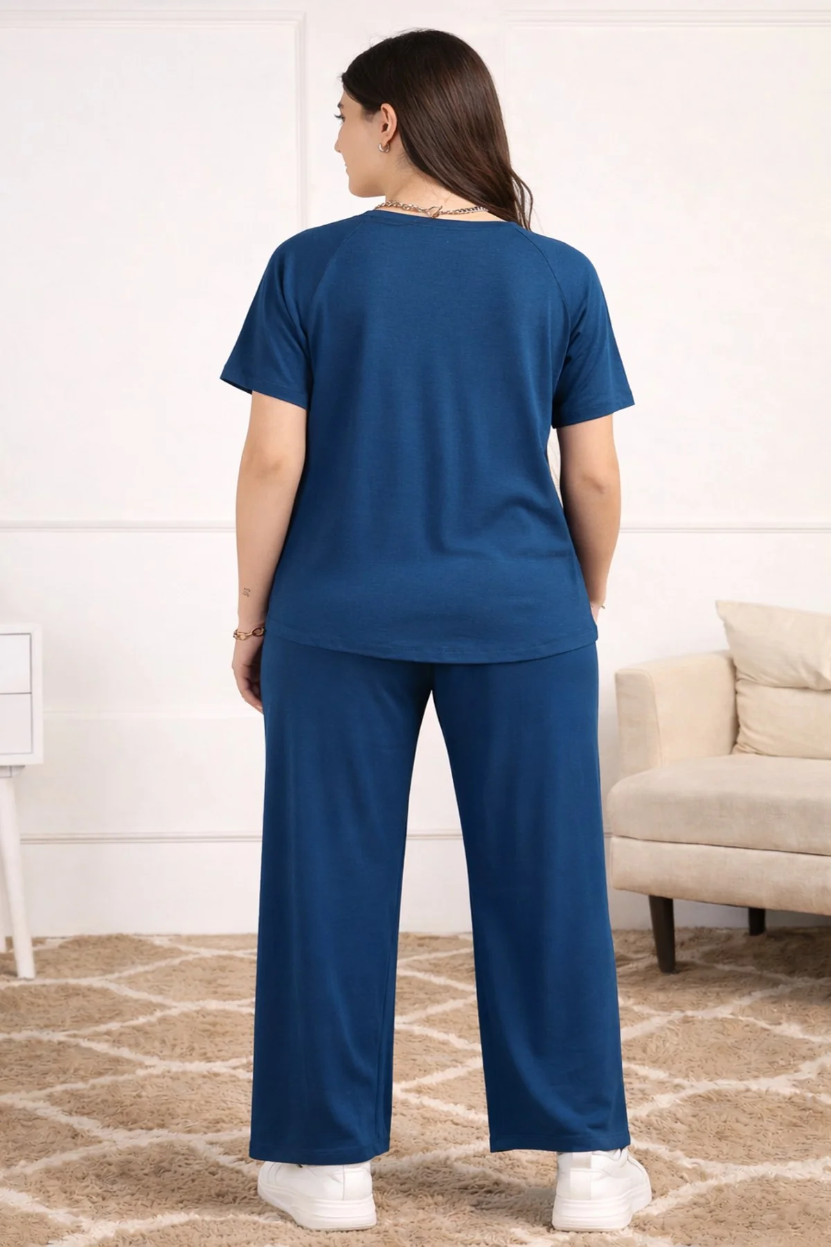 Deep Teal Maternity Palazzo Set - Image 3