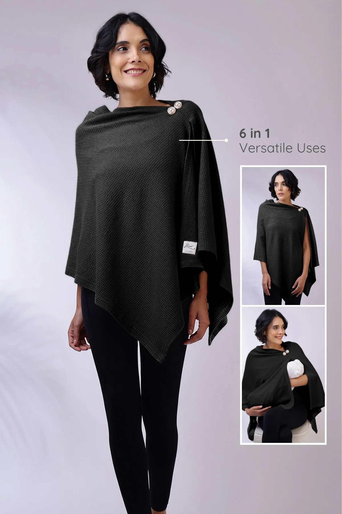 Diana Nursing Cover - Black - Image 5