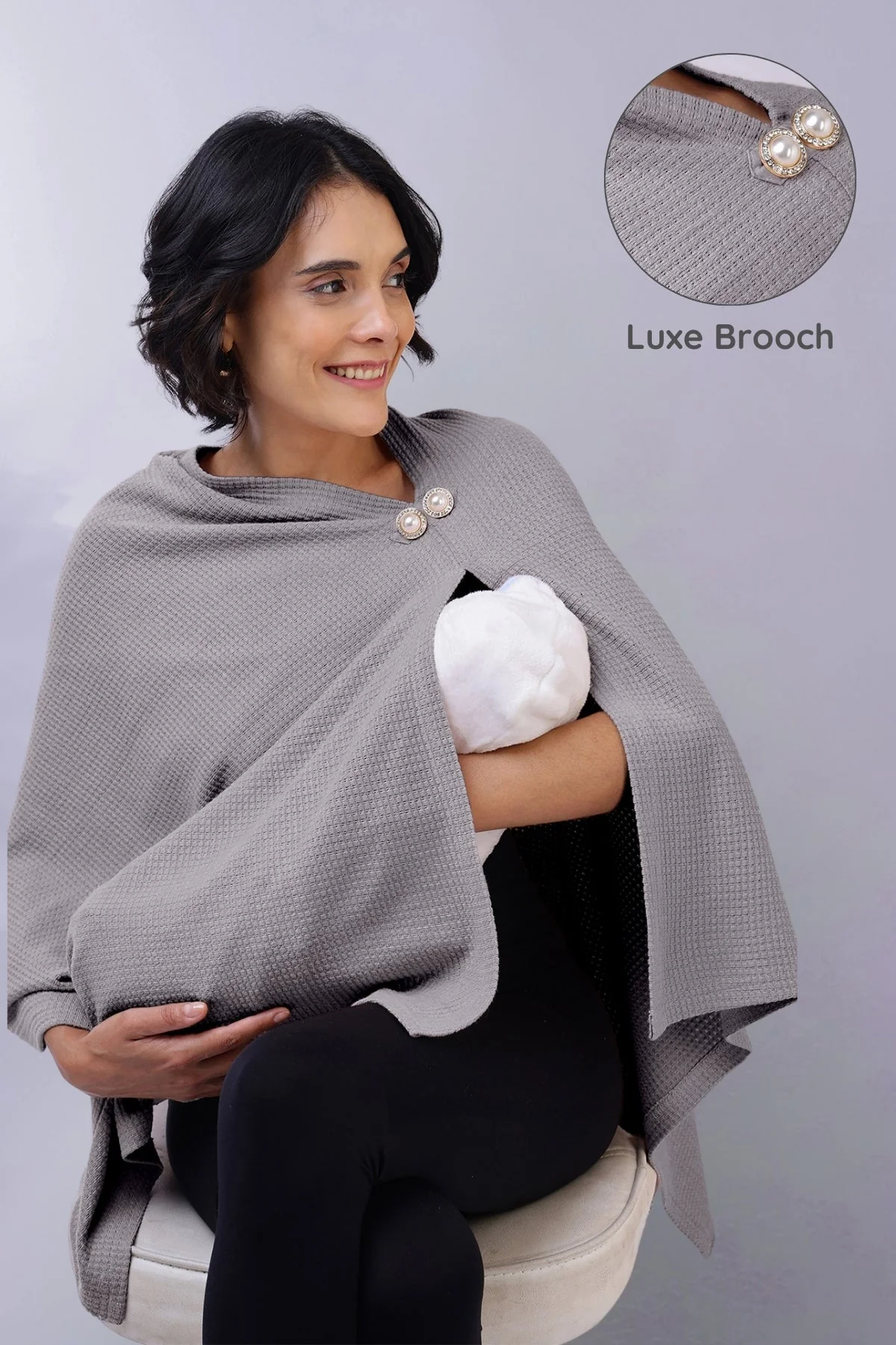 Diana Nursing Cover - Grey - Image 15