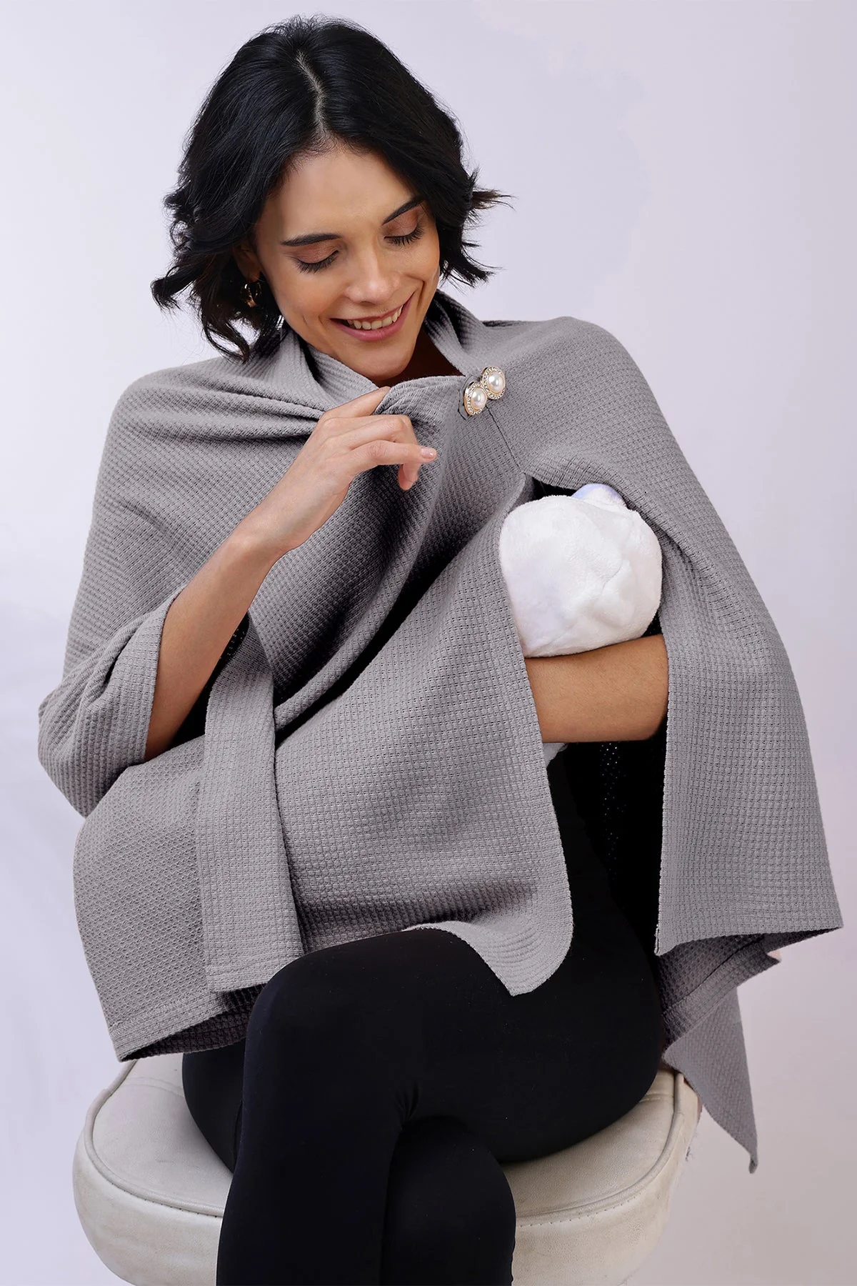 Diana Nursing Cover - Grey - Image 26