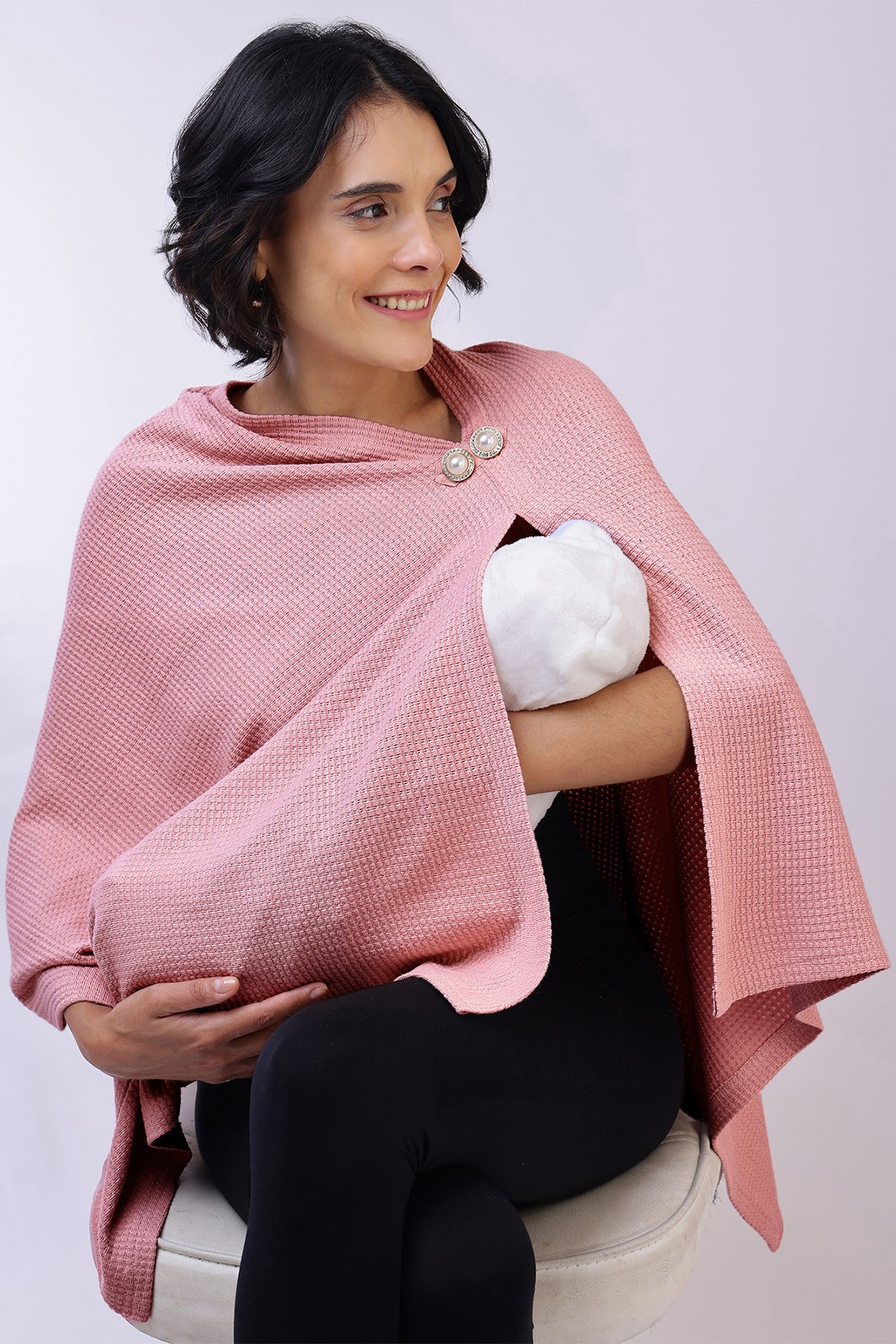 Diana Nursing Cover - Light Pink - Image 8