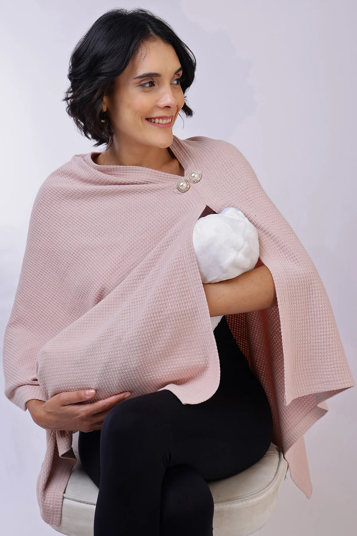 Diana Nursing Cover - Blush Pink - Image 13